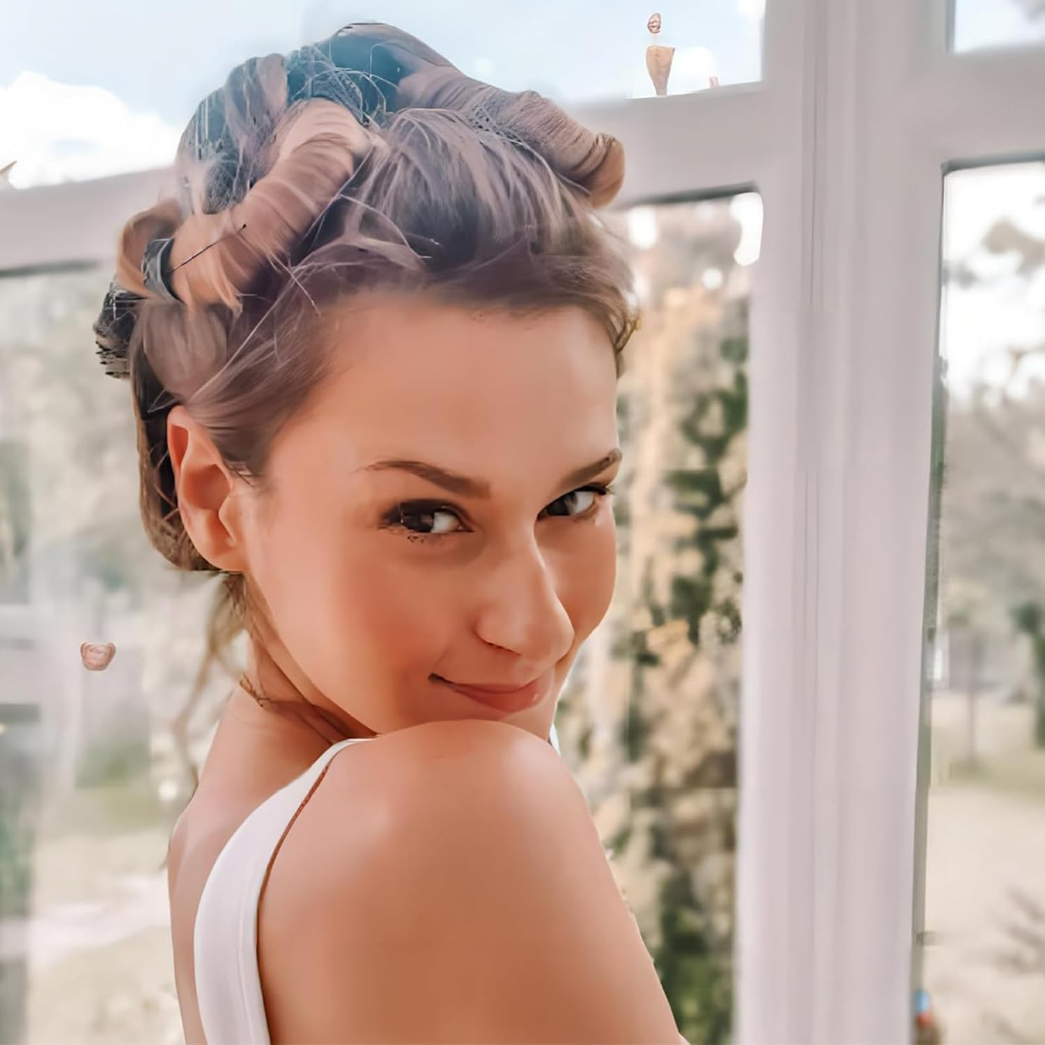 Pack of 3 Heatless Blowout, Heat-Free Curlers, Blowout Hair Overnight, Heatless Curls Band, Blowout Curls without Heat, Curlers Heatless Curls for All Hair Types (Black) image number 6