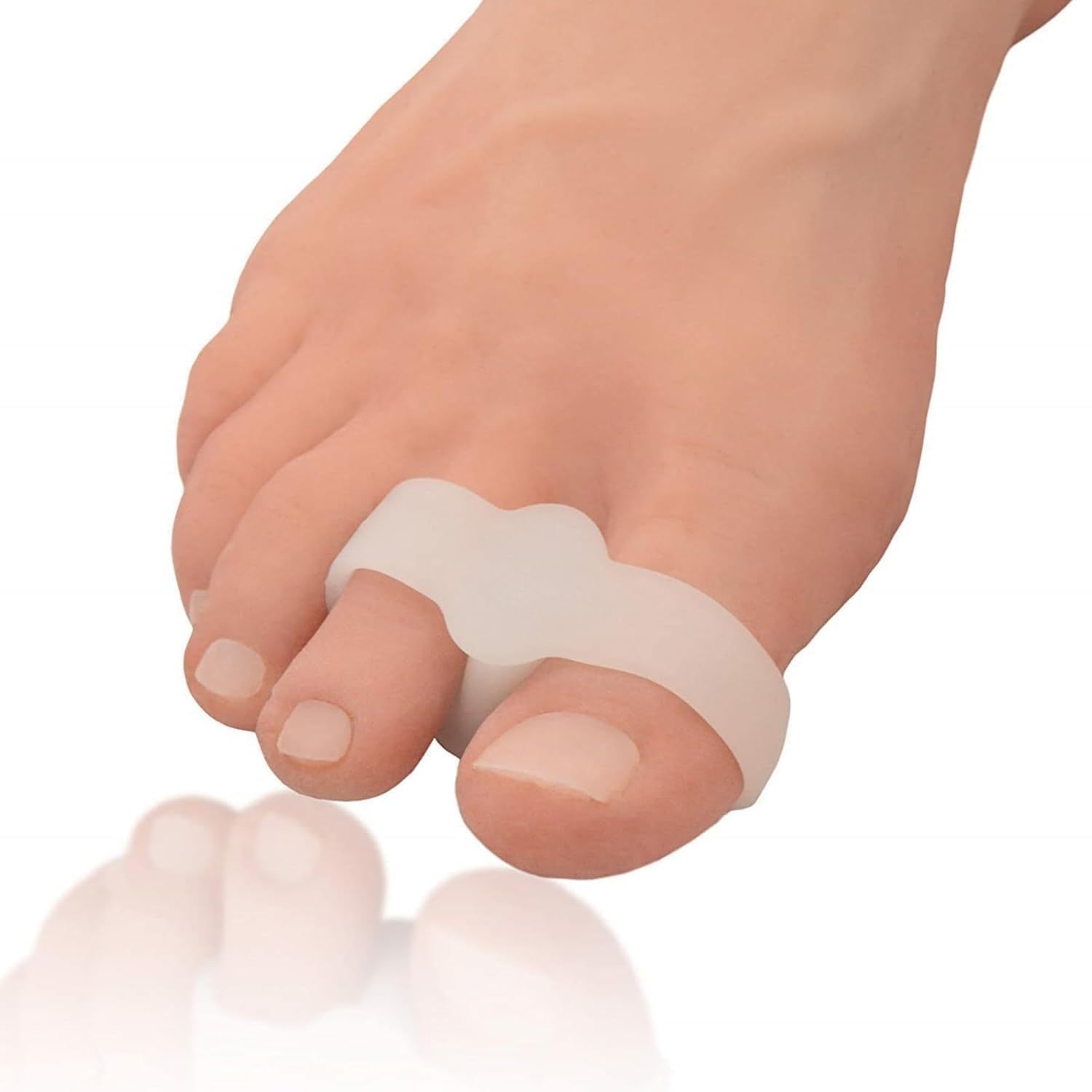 GHQHSQ Silicone Toe Separators for Women & Men, 4 Packs Toe Separators Bunion Corrector Cushion, Breathable Soft and Comfortable Gel Foot Cushions, Multiple Colors (4 Pairs) image number 4