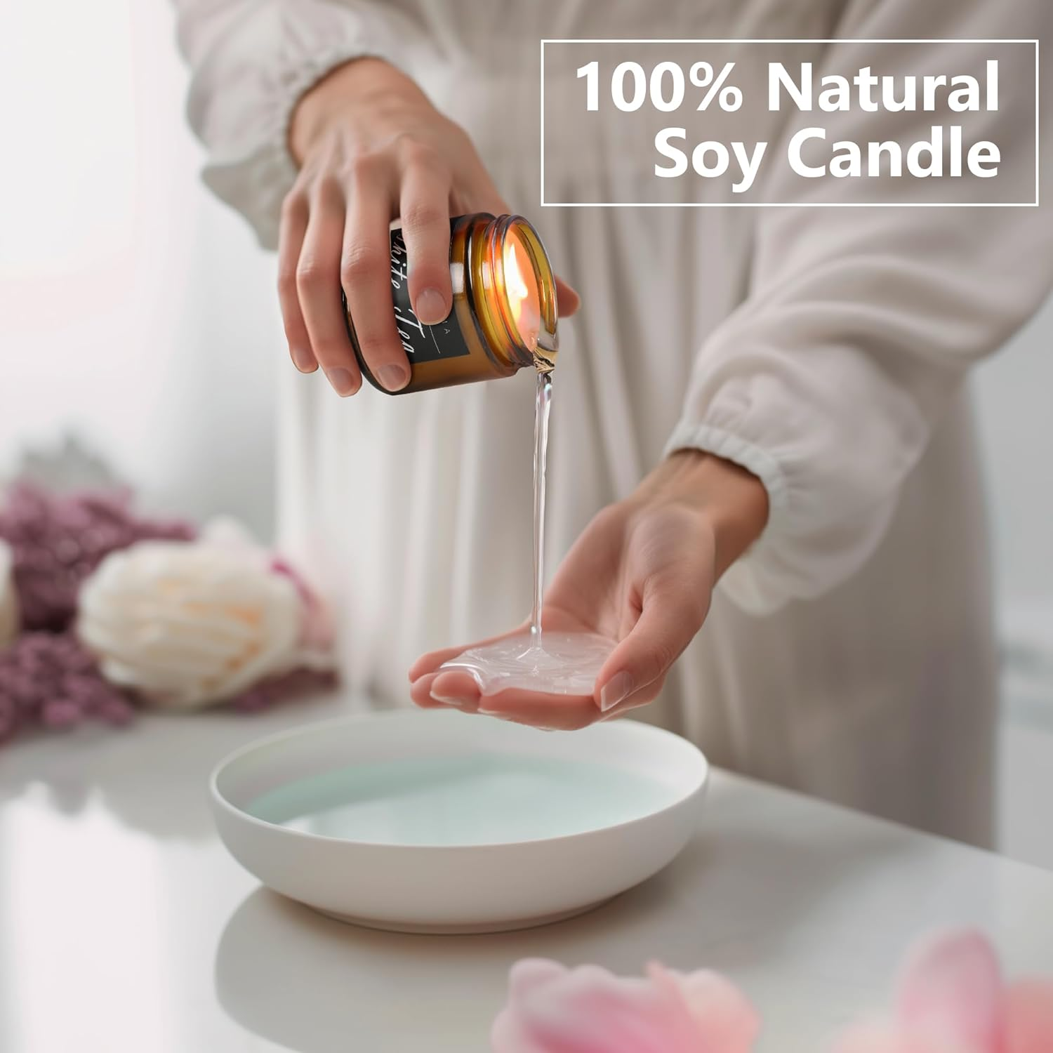 MOASITN Merry Christmas Scented Candles for Home|Cardamom,Cinnamon,Orange Scented Natural Soy Candle|Women,Men Jar Candel for Christmas,Winter,Relaxing|Longlasting Aromatherapy Candle|7Oz image number 2