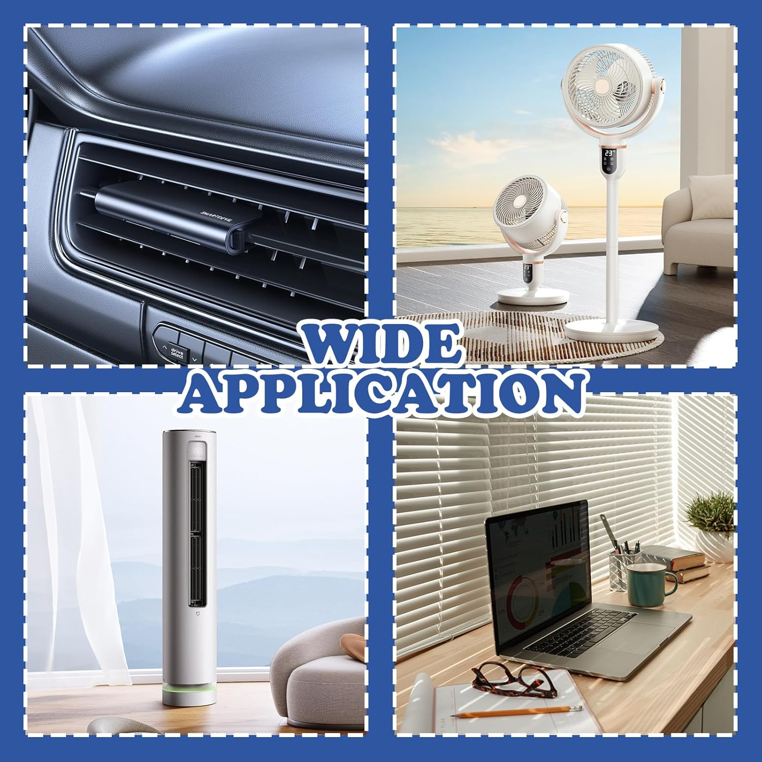 Rislobx 4PCS Bling Car Air Freshener Vent Clip, Crystal Diamond High Heel Shoe Bag Crown Perfume Bottle Car Diffuser Vent Clip Cute Car Bling Accessories Decoration for Women (Silver) - Silver image number 3