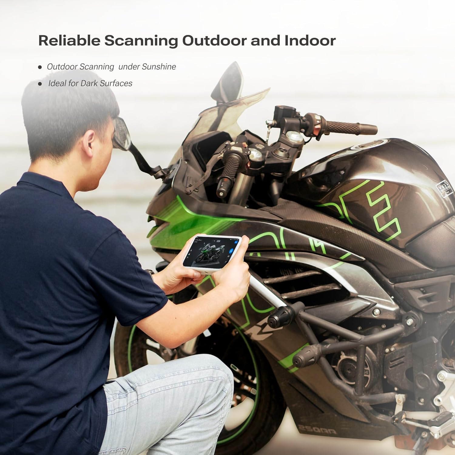 Shining 3D Einstar Vega Wireless 3D Scanner All-In-One Handheld 3D Scanner Two Scanning Technology Support Small to Large Objects, Stable Outdoor Scanning, 8-Core 2.4Ghz CPU, 512G SSD and 32G RAM image number 2