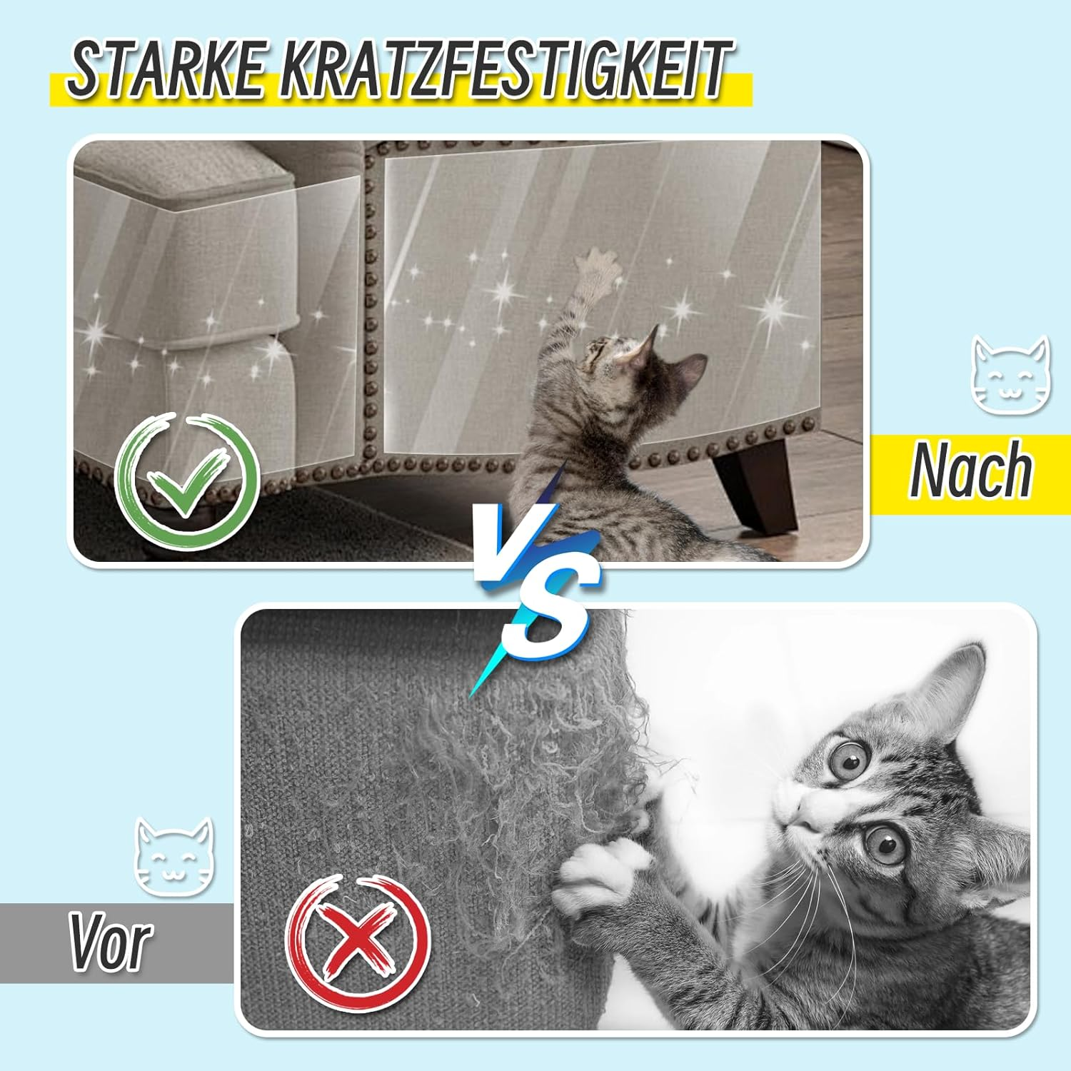 Scratch Protection Sofa Cat Tape (Trumpet) image number 3