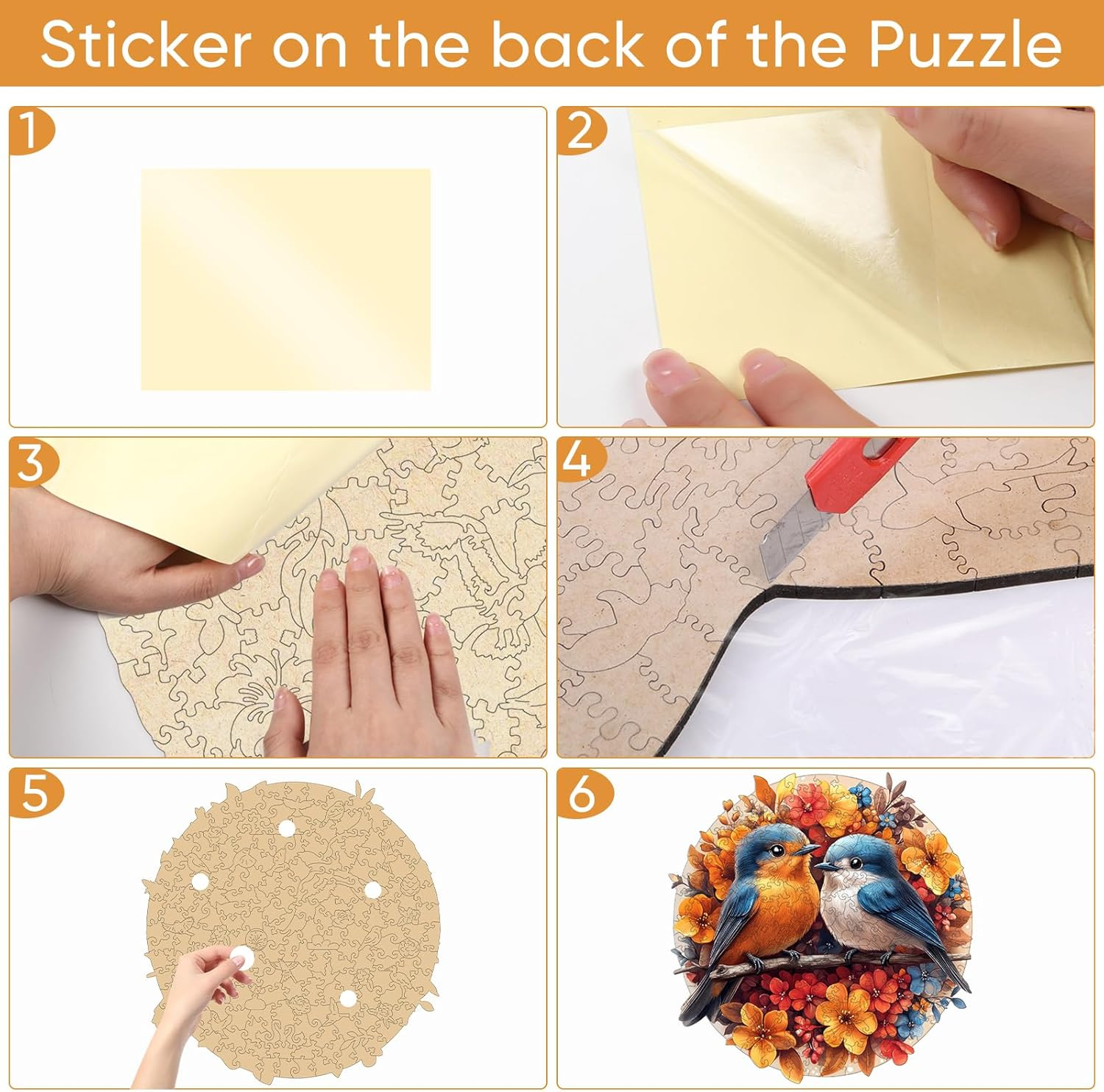 Mys Aurora Blue Bird Couple 200Pcs image number 5