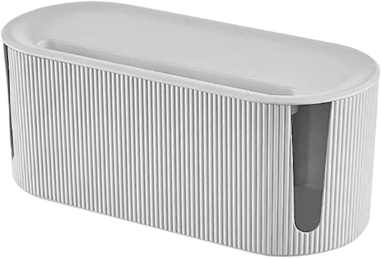 Cord Management Box - Style Cord Box Socket Storage with - Household Cable Organizer for TV Wires, Computer, USB Hub, Power image number 4