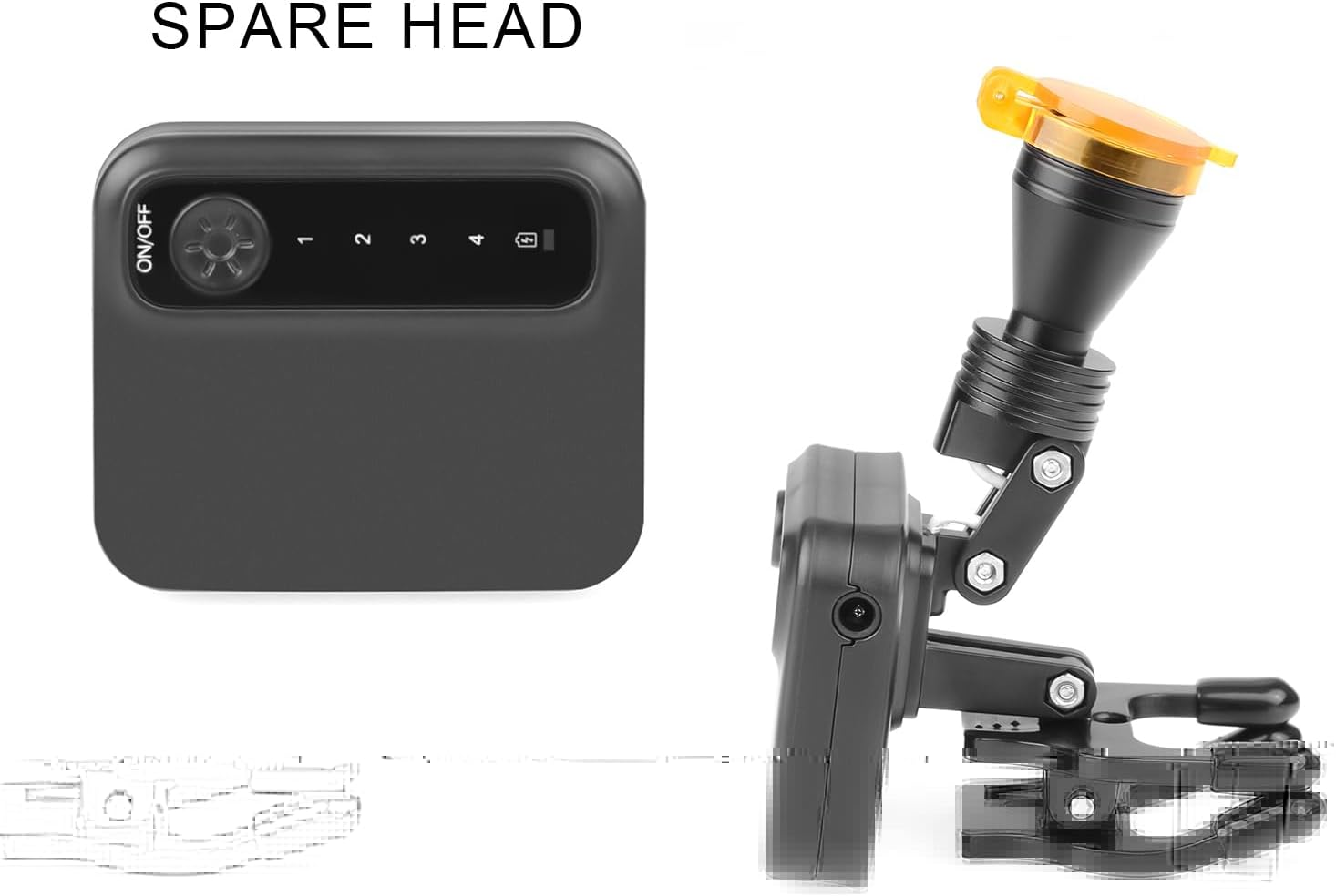 Tankredrug 5W LED Headlight Adjustable Brightness Headlamp Magnetic Chuck Clip-On Type with Optical Filter 2 Batteries for Glasses Loupes image number 3