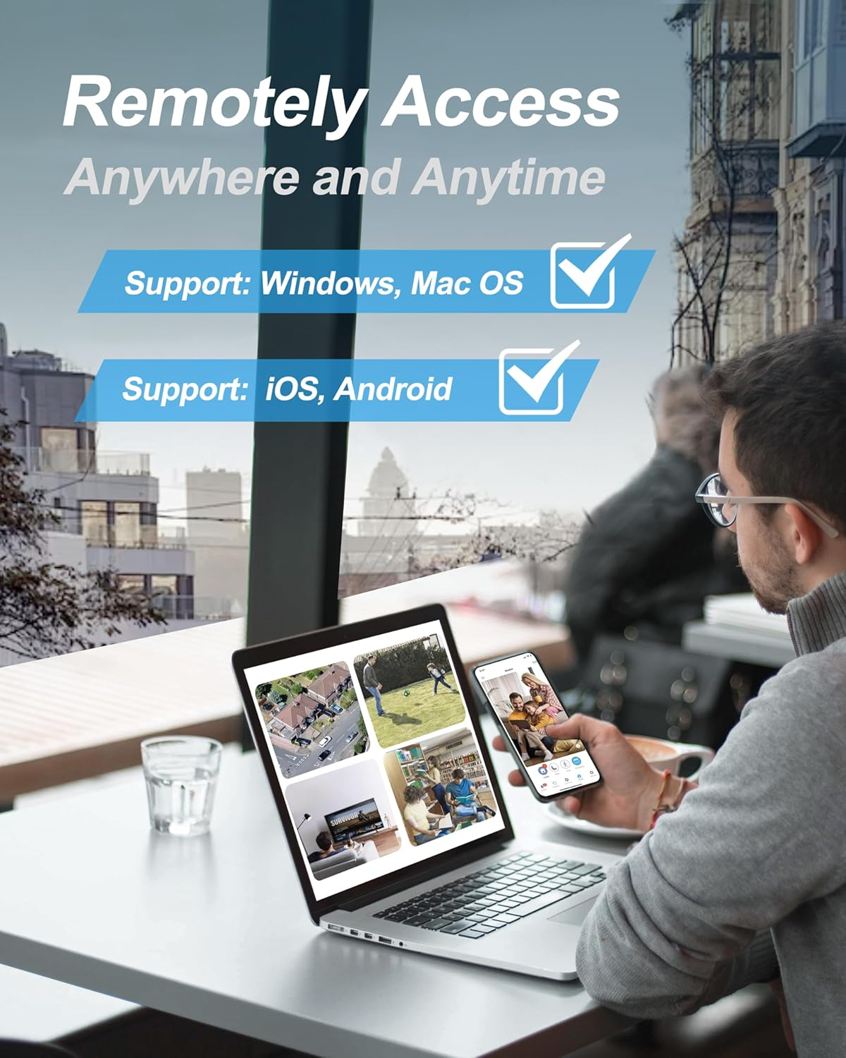 Swann 4 Camera 8 Channel 4K Master-Series NVR Security System, 1TB HDD, 4 Dome Cameras,Night Vision,Smart Alerts,Ip66 Weatherproof,Surveillance Solution for Home & Business-Swnvk-87680W4Dwl image number 3