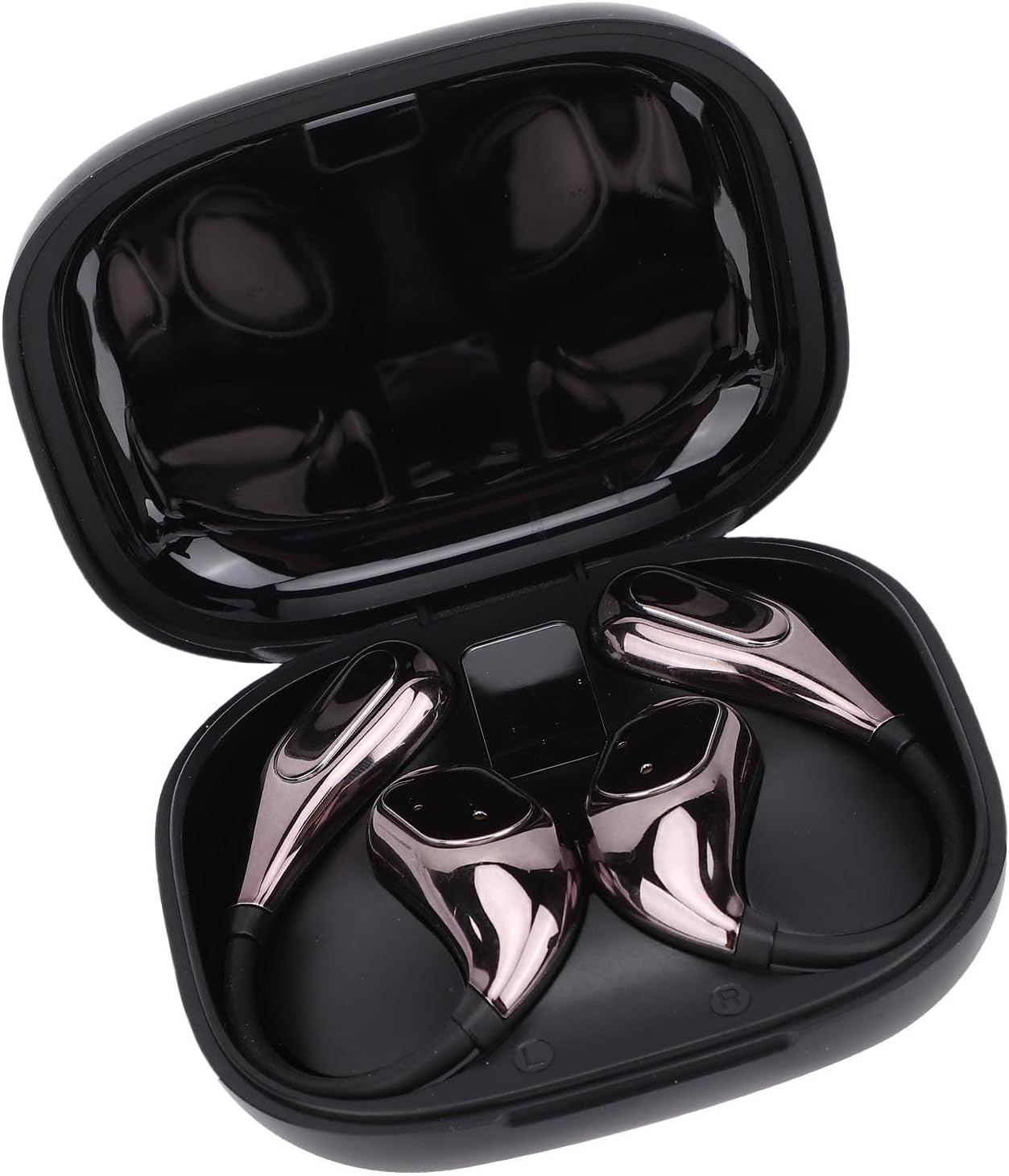 Jectse Wireless Translation Earbuds 164 Languages Real Time Translation Speaker Mode for Business Meetings PC ABS (Black) image number 4