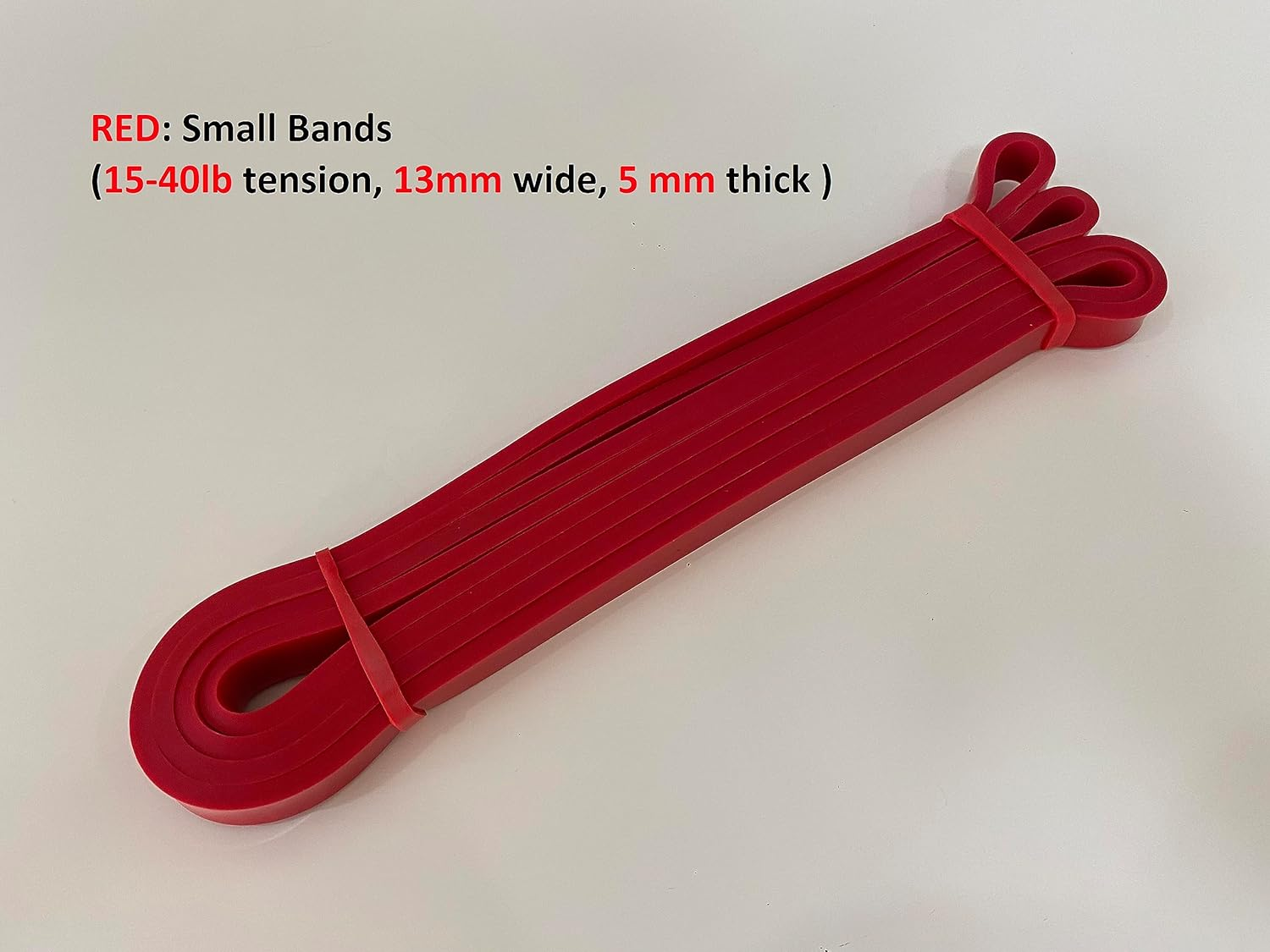 JHD Set of 5 Heavy Duty Resistance Band Loop Power Gym Fitness Exercise Yoga Workout Natural Latex Band for Workout, Yoga, Weightlifting, Physical Therapy, Rehab, Improve Mobility and Strength Palette image number 3