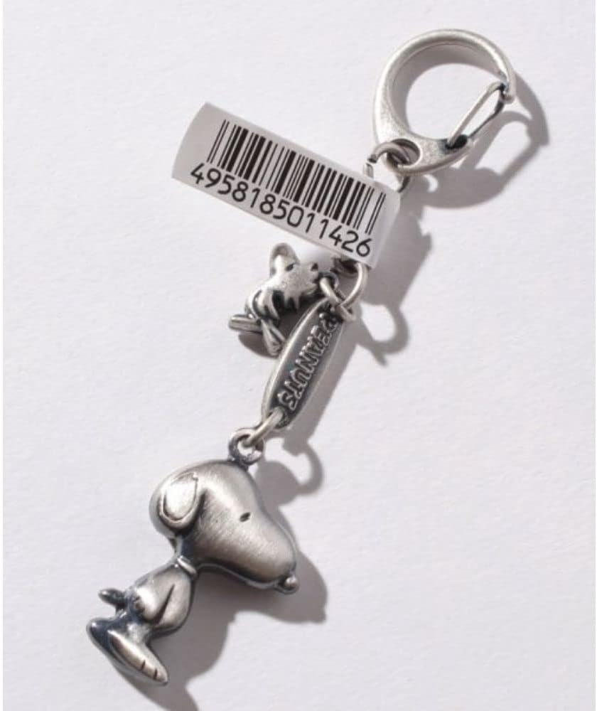 Ushikubo Kogei SN-047 Snoopy Cast Key Holder, Silver Fulbi image number 2