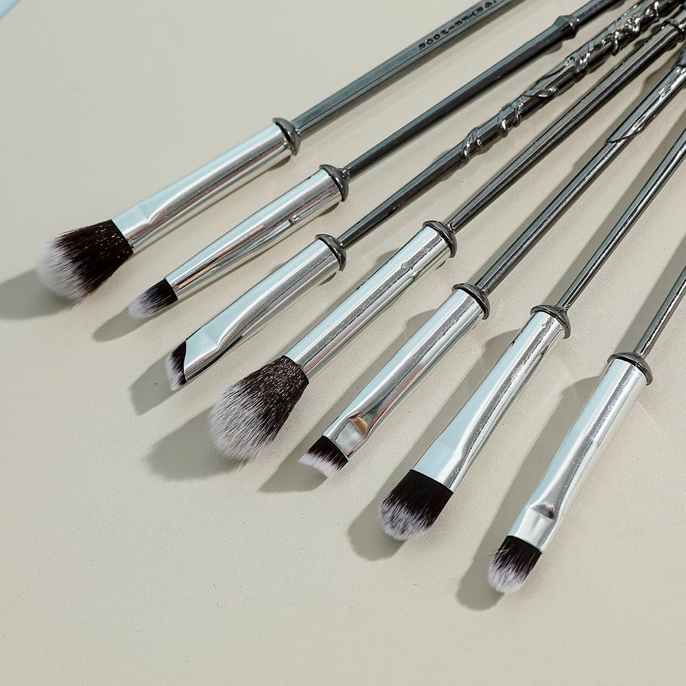 Pottter Makeup Brushes Harrry Gifts Comb Mirror with Gift Box for Eyeshadow Eyebrows Eyeliner Lips Concealer Contouring Highlighter Blending Wizard Wand Makeup Brushes Set