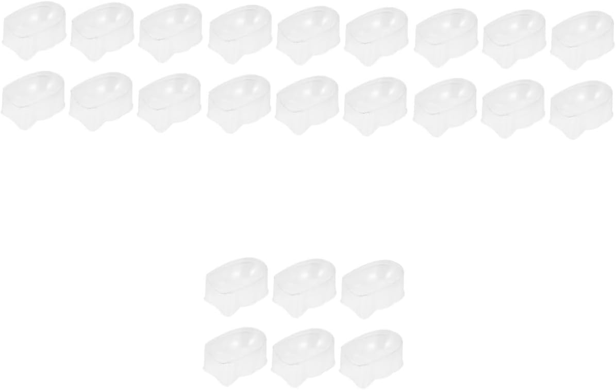 Healeved 30Pcs Dip Powder Tray Nail Powder Container Portable Storage Box for Manicure Nail Art Tool