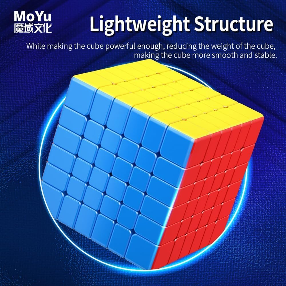 GAREGEAR Moyu Meilong 6X6 V2 Magnetic Speed Cube - Stickerless image number 1