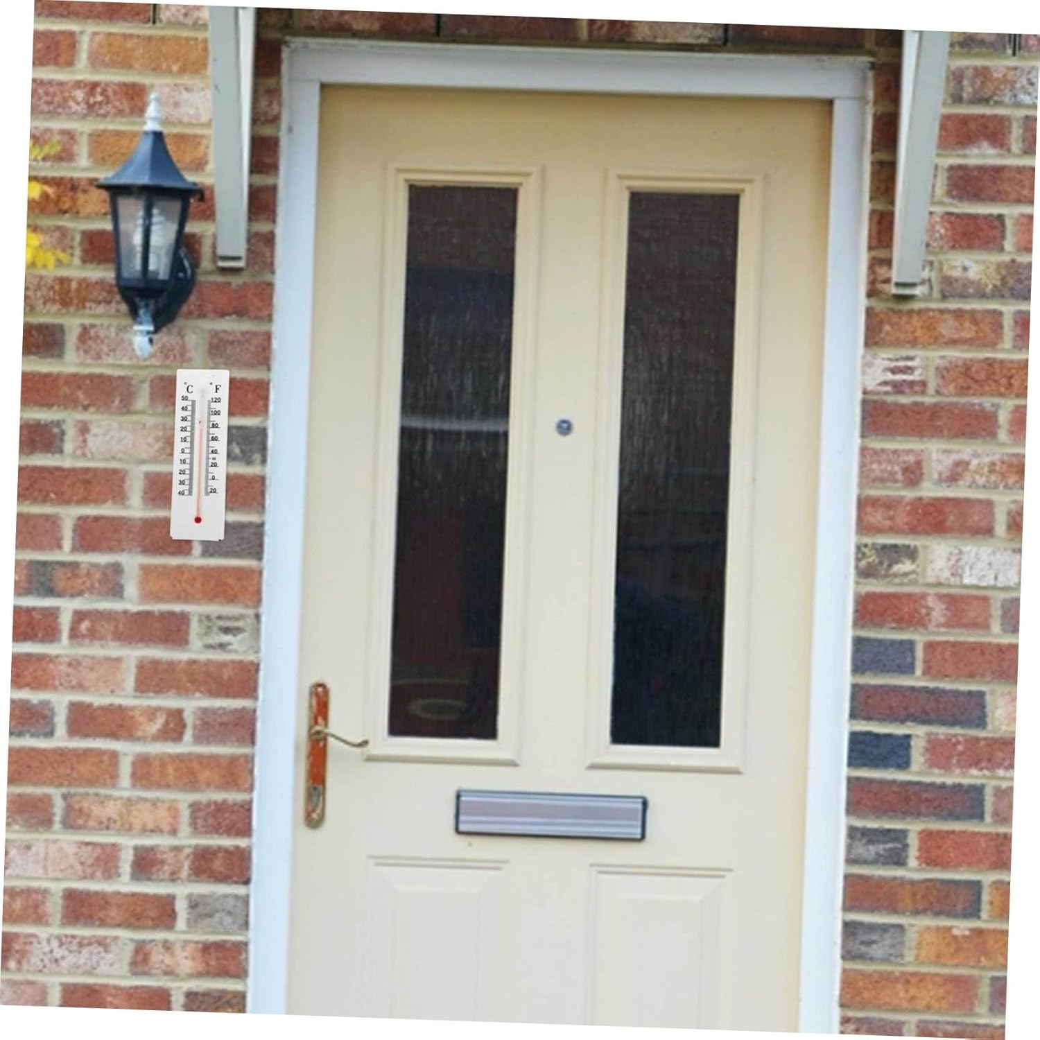 Gatuida 2Pcs Office Key Hider Outdoor Thermometer Outdoor Key Hider Thermometer White image number 1