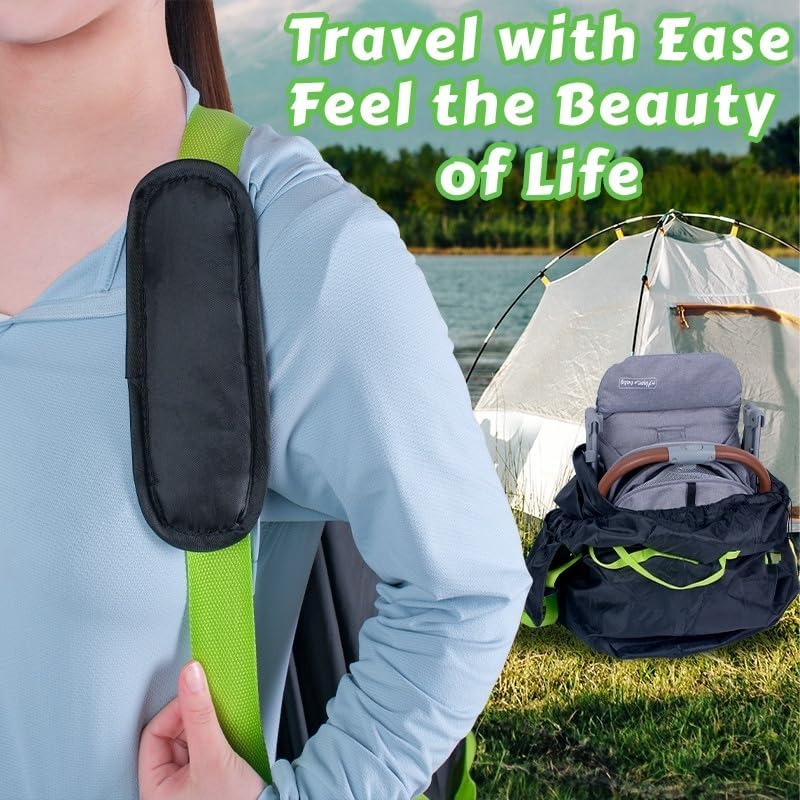 Car Seat Travel Bag for Airplane, Waterproof Durable Padded Cover with 2 Luggage Tags, Universal Fit, Gate Check Bag for Airplane, Fits Convertible Car Seats or Double Strollers image number 4