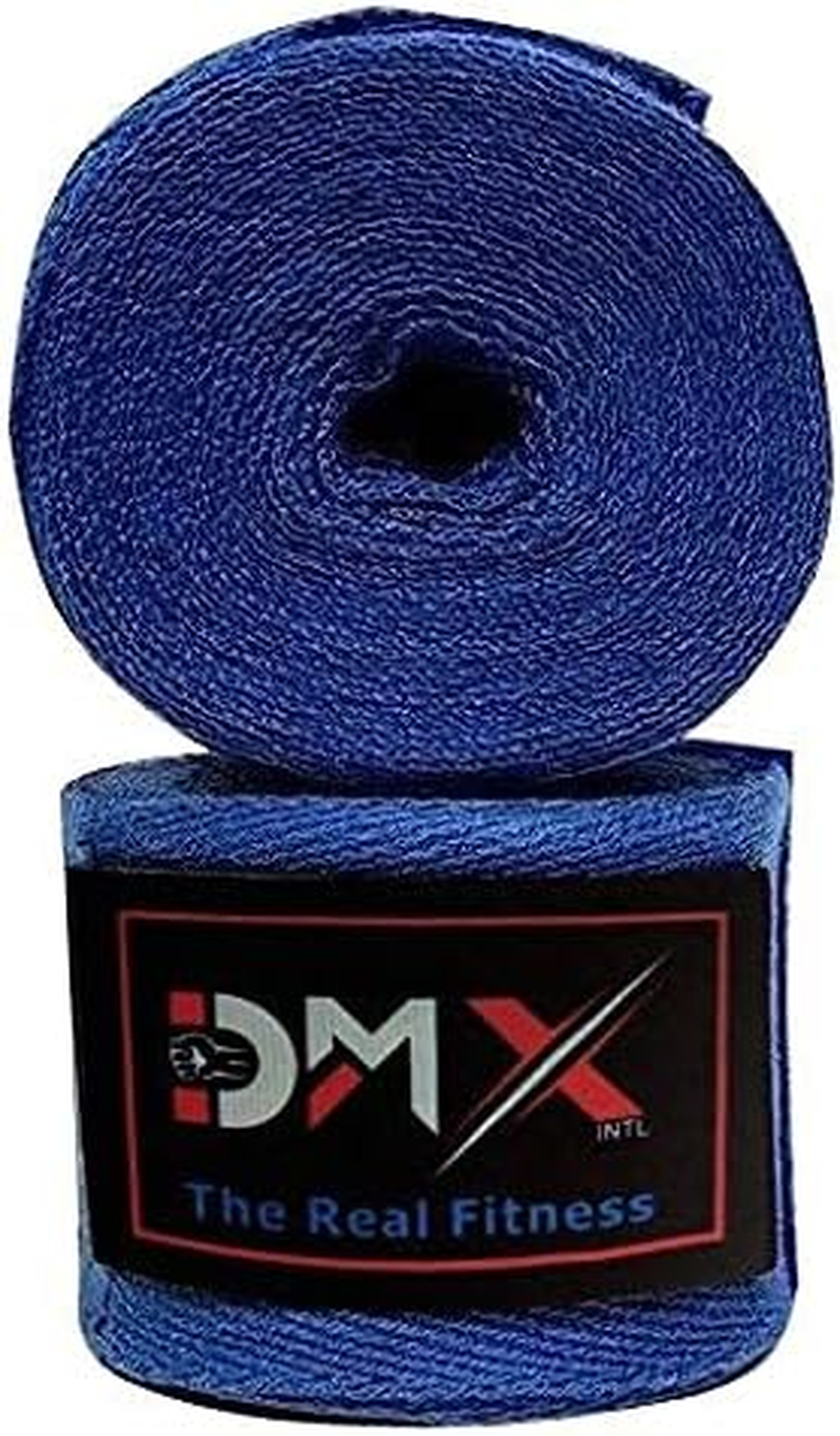 DMX INTL MMA Boxing Hand Wraps Inner Gloves Bandage Fist Protection Straps, 100% Cotton Ideal for Martial Arts Training, MMA, Muay Thai, Kickboxing & Combat Sports- 3 Pairs Pack (4.5) image number 5