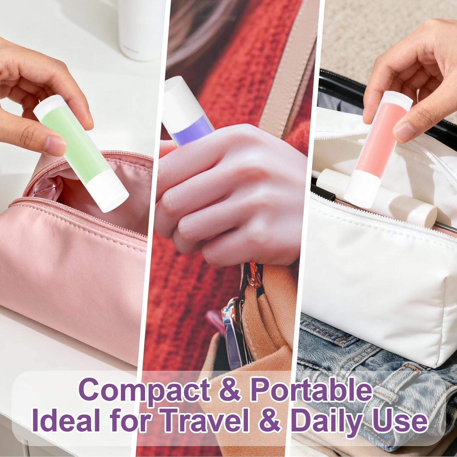 RAINFLOW 50 PCS Lip Balm Tubes - 5 G Twist-Up Lip Gloss Balm Containers BPA Free & Leak Free,Clear Empty Lipstick Tubes with White Caps for DIY Homemade Lipsticks,Chapsticks,Solid Perfume,Gifts image number 5