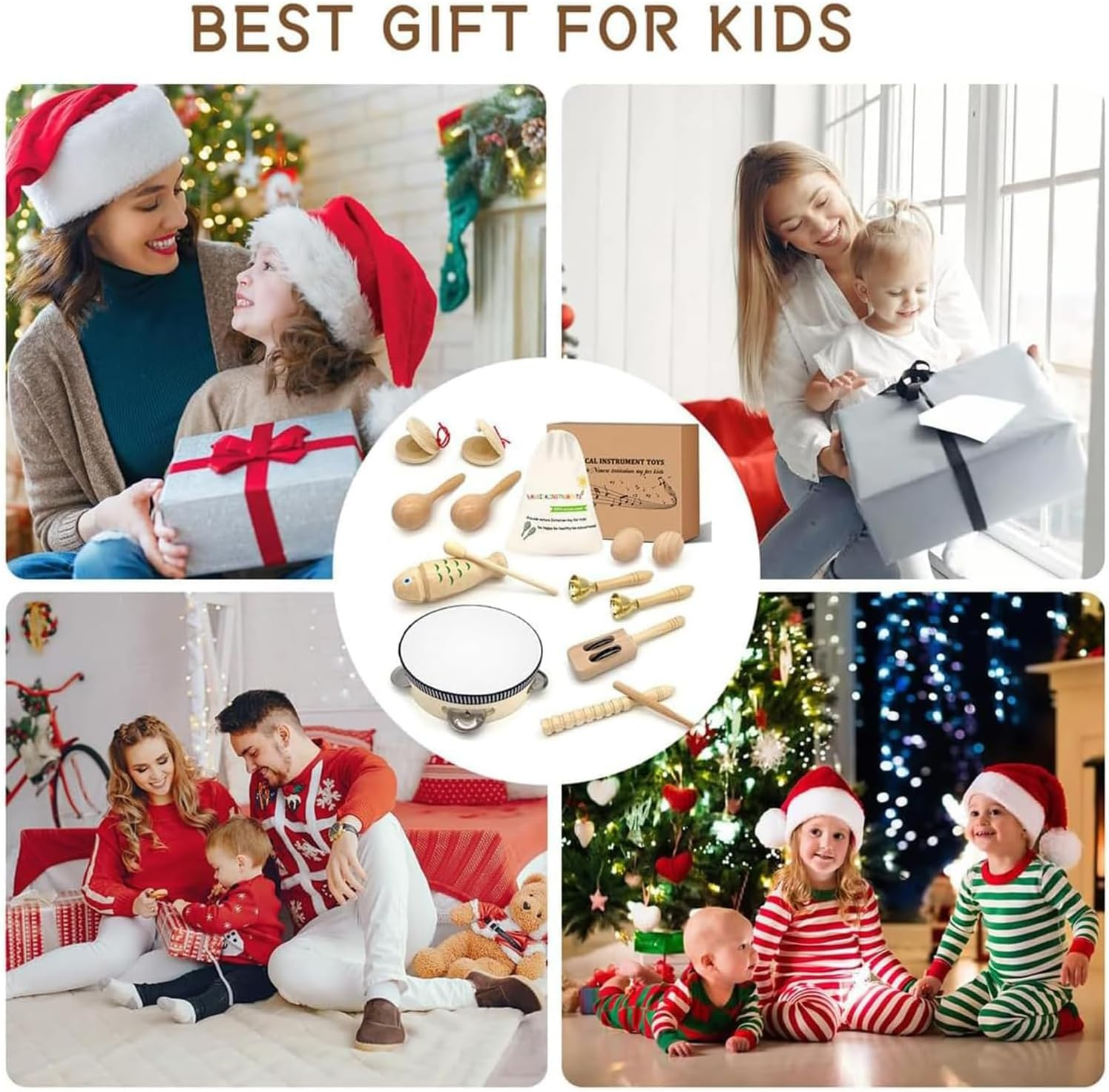 Musical Instrument Set for Toddlers and Kids, Educational Wooden Percussion Toys with Carrying Bag, Eco Friendly Musical - Promote Environment Awareness, Creativity, Coordination (11 Types (20Pcs)) image number 1