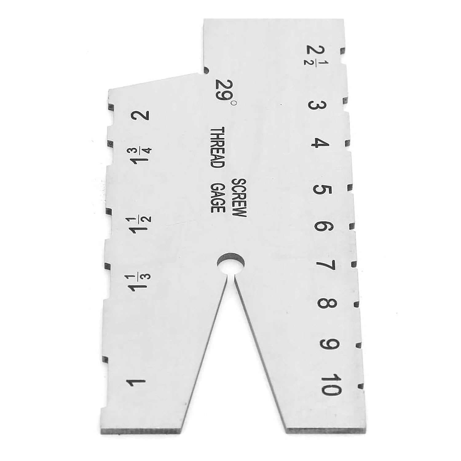 Stainless Steel Thread Measuring Gauge, 29Degree Screw Pitch Grinding Plug Gage Cutting Inspection for Maintenance Debugging Fitter Machine Repair Metalworking Woodworking Engravin image number 2