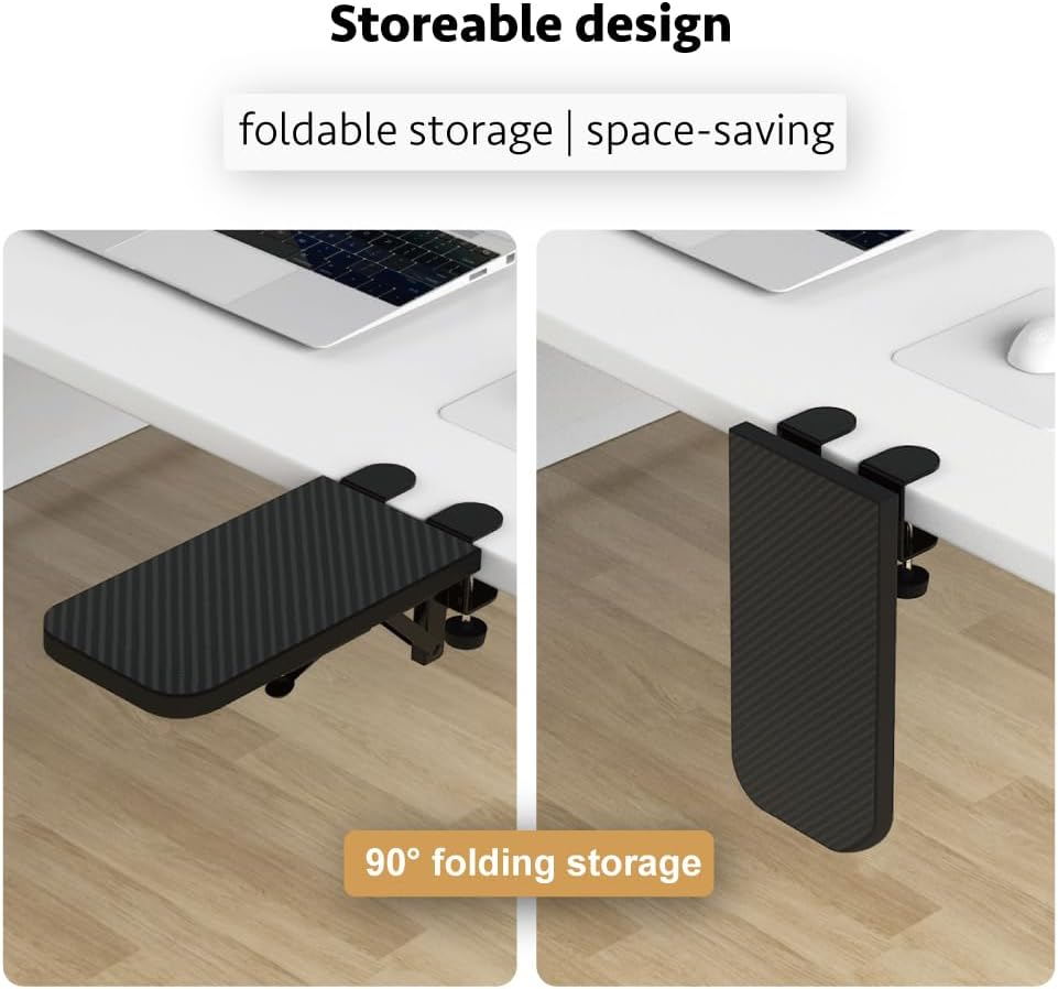 HONJIE Computer Arm Rest for Desk, Suitable for Office Desks, Sturdy Mouse Arm Support, Computer Desk Extender, Suitable for Home and Office image number 2