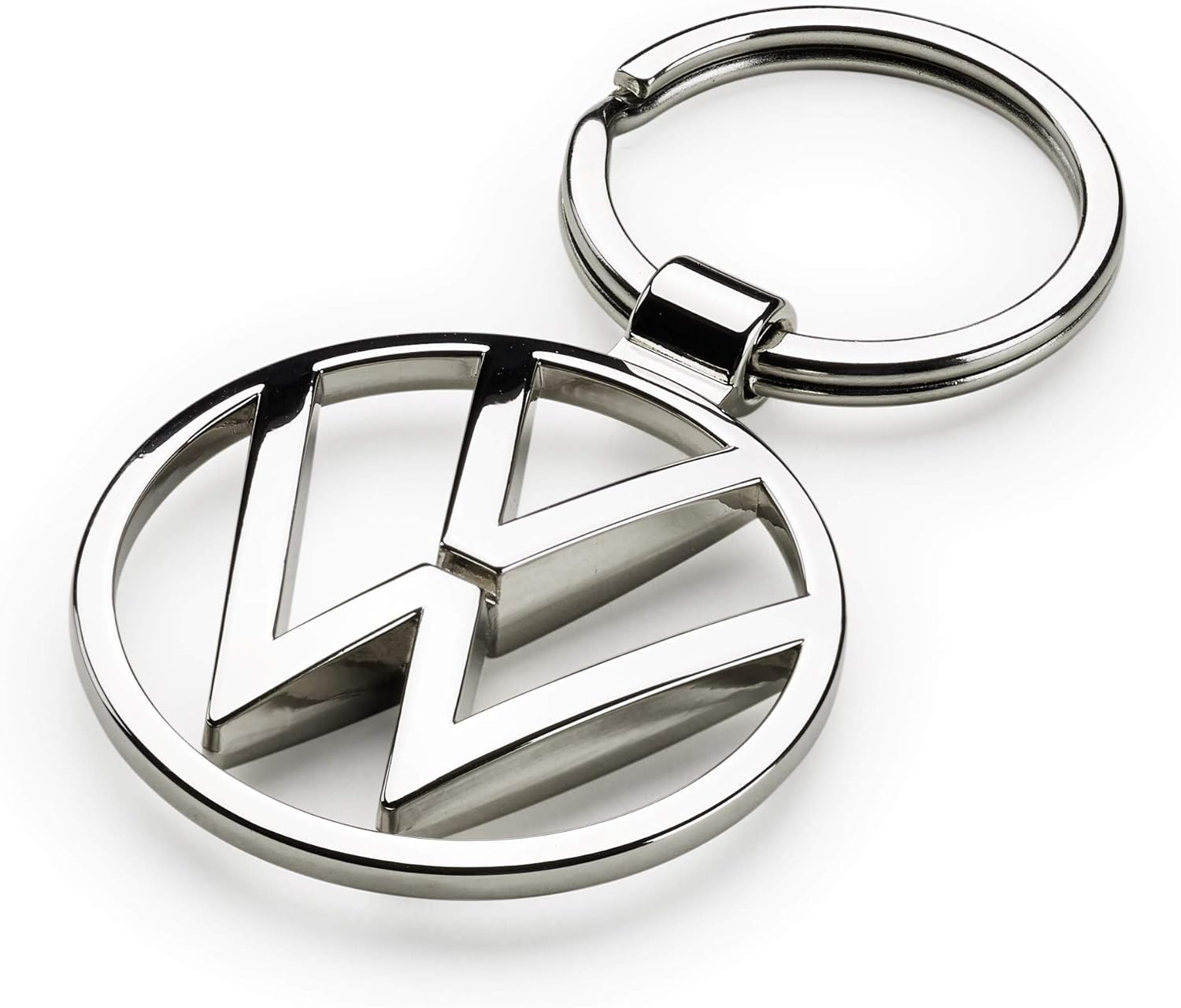 Volkswagen 000087010BN VW Metal Keyring Pendant, Silver