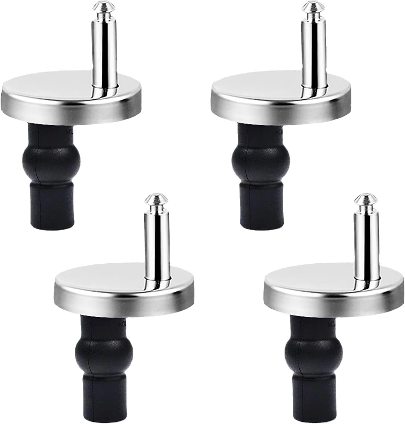 Heatunk Universal Quick Release Toilet Seat Hinge Fittings - Top Fixing, 4 Pcs | Easy Installation for WC Toilets | Ideal for Blind Holes image number 6