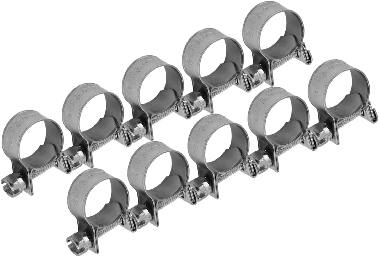 CHICIRIS Pipe Clip, Stainless Steel Mini Fuel Line Hose Clamp Clips Set for Air Water Fuel Hose - 10Pcs 6Mm‑20Mm (13-15Mm) image number 6