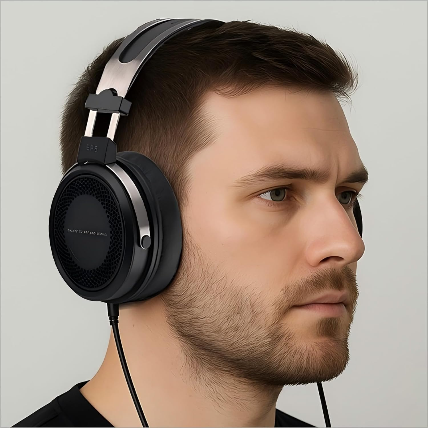 Linsoul SIMGOT EP5 Over-Ear Headphones, 50Mm Ultra-Magnetic Drivers, Innovative Closed-Back Hifi Monitor, Dual 3.5Mm TRS Detachable Cable, Lightweight Gaming Wired Headset for Pc/Mobile image number 6