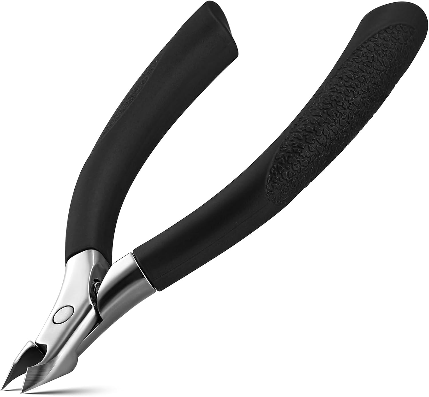 FVION Cuticle Trimmer &ndash; Professional Cuticle Nippers, Rubber Coated Handle Manicure Tools &ndash; Stainless Steel Cuticle Cutter for Nails (5Mm), Black
