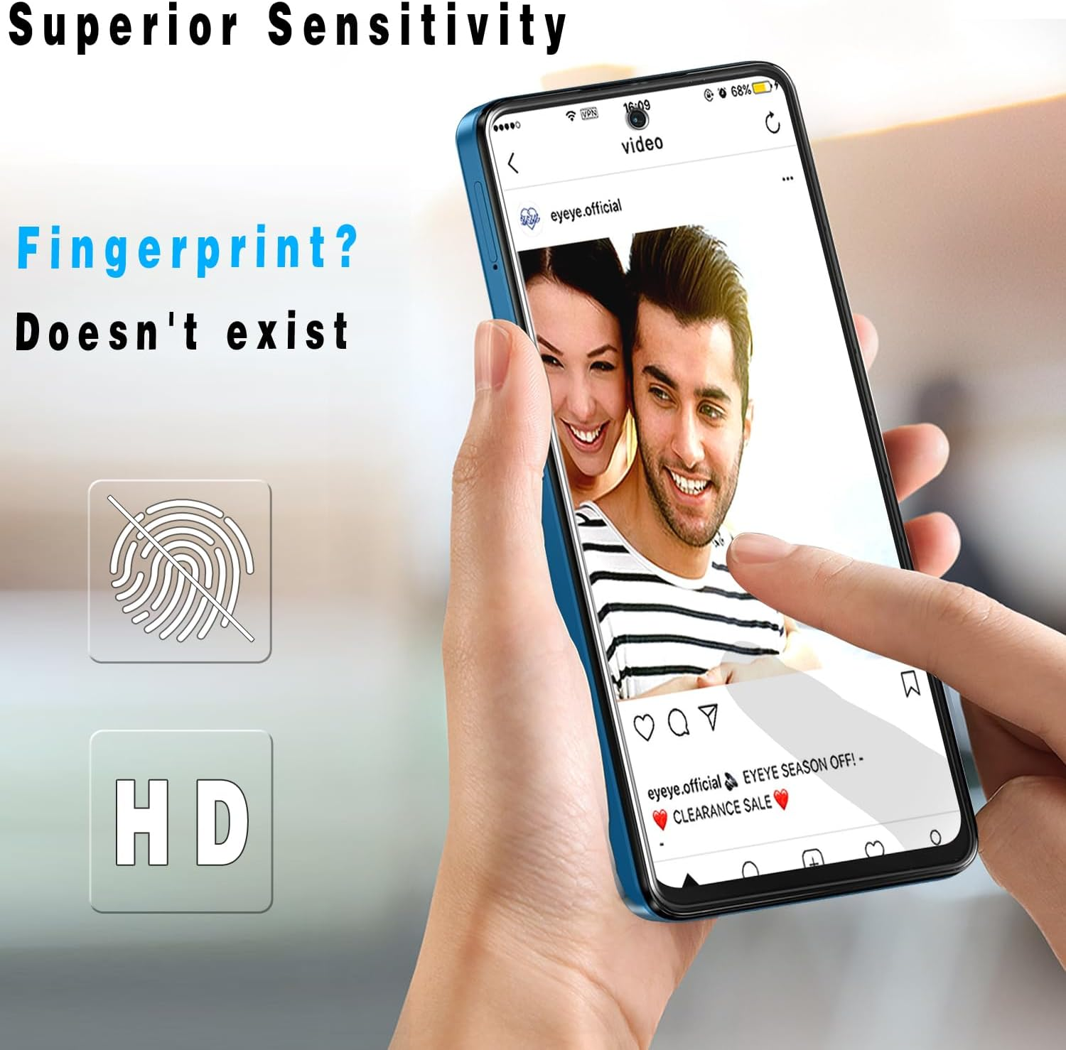 Slanku Screen Protector for Motorola Moto G04, G24 Tempered Glass Film, 9H Hardness, Easy Installation, Case-Friendly, anti Scratch, 3-Pack image number 5