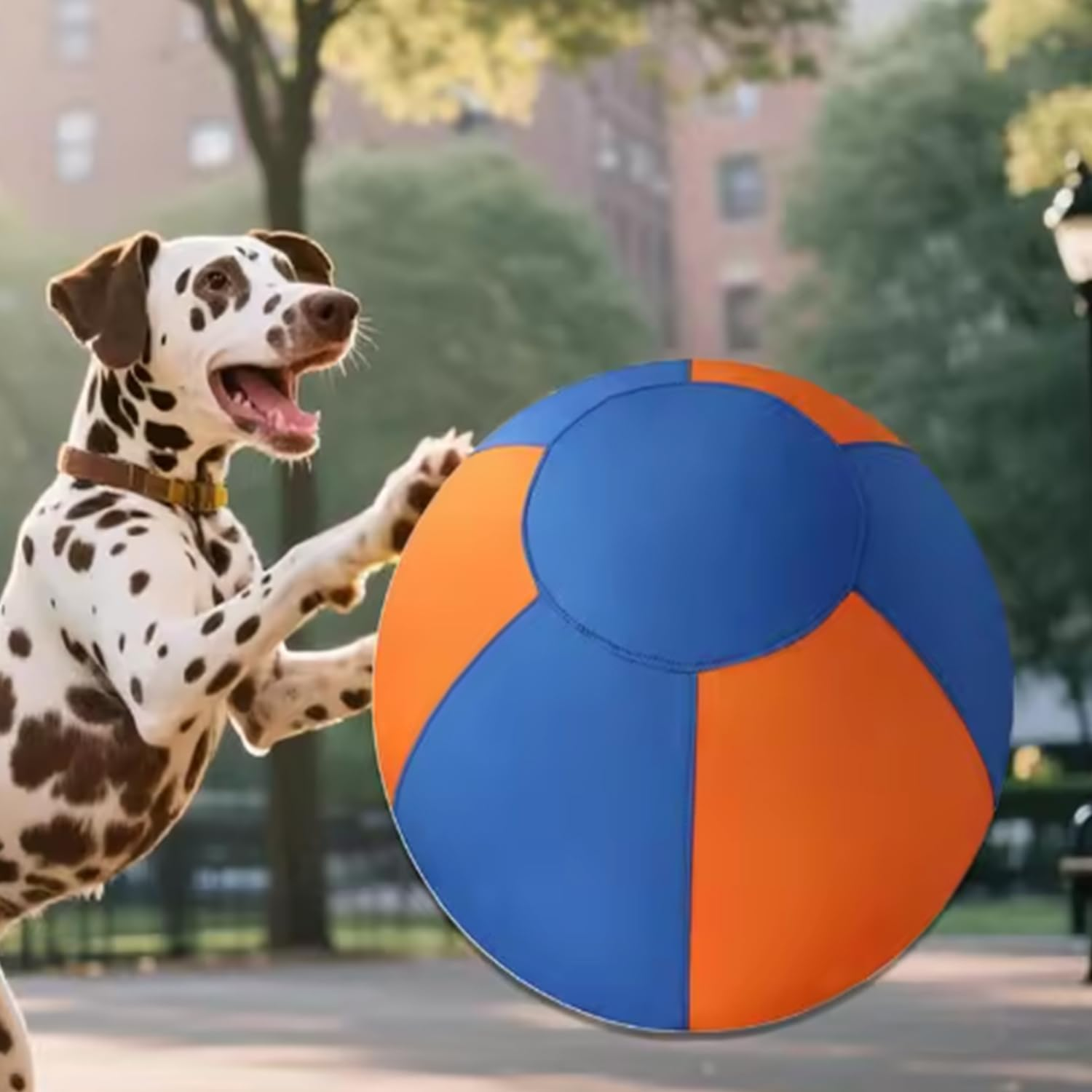 Roczential Herding Ball for Dogs and Horses，45Cm/18Inch Jolly Ball for Dog Agility Training Equipment Bite Resistant Reinforced Sewing Dog Toy Ball for Australian/German Shepherd image number 3