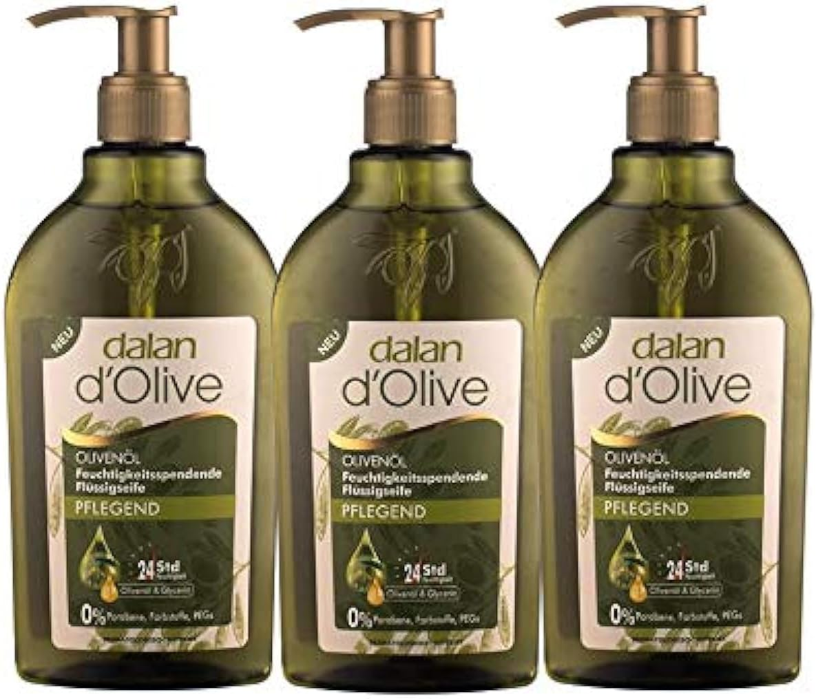 3 X Dalan D'Olive Liquid Soap Nourishing (300 Ml)