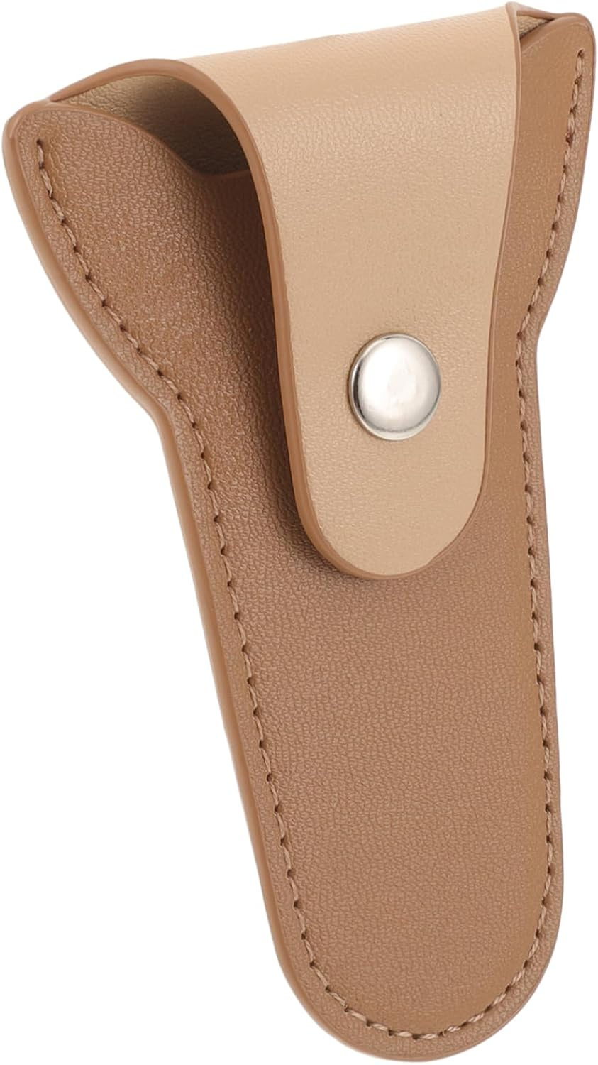 NULYLU Nail Clipper Cuticle Scissor Pouch for Nail Tools Accessories Solid Leather Bag image number 4