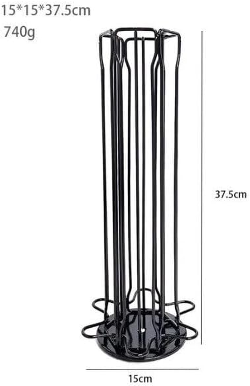 Coffee Pod Holder Stand Dispenser Rack Storage Capsule for Nespresso 60 Pods (Black) image number 1