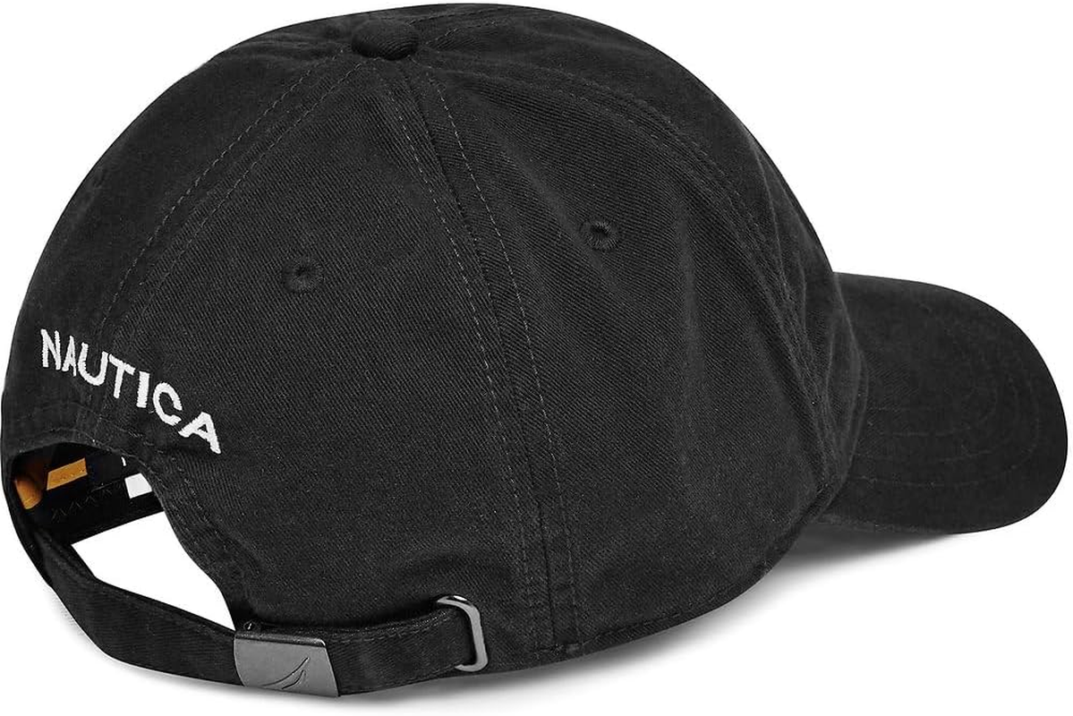 Nautica Men'S Anchor Essential Cap, True Black, One Size image number 1