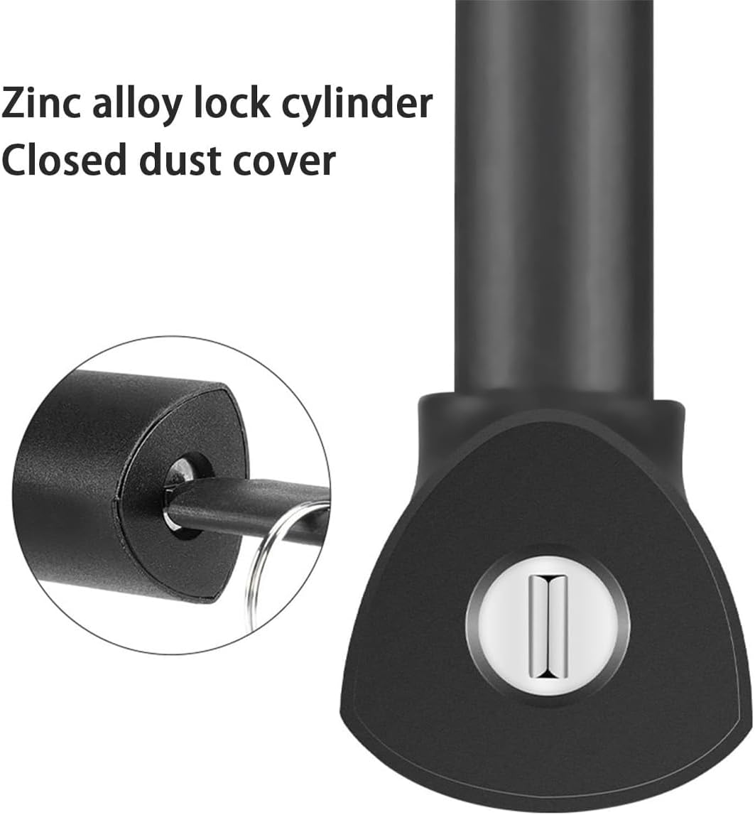 AIMALL Heavy Duty Bicycle U Lock Anti-Theft Zinc Alloy Core with PVC Coating, A3 Steel Body, 6.29X7.59In Security Lock for Bike, E-Bike, Scooter, Gate image number 1