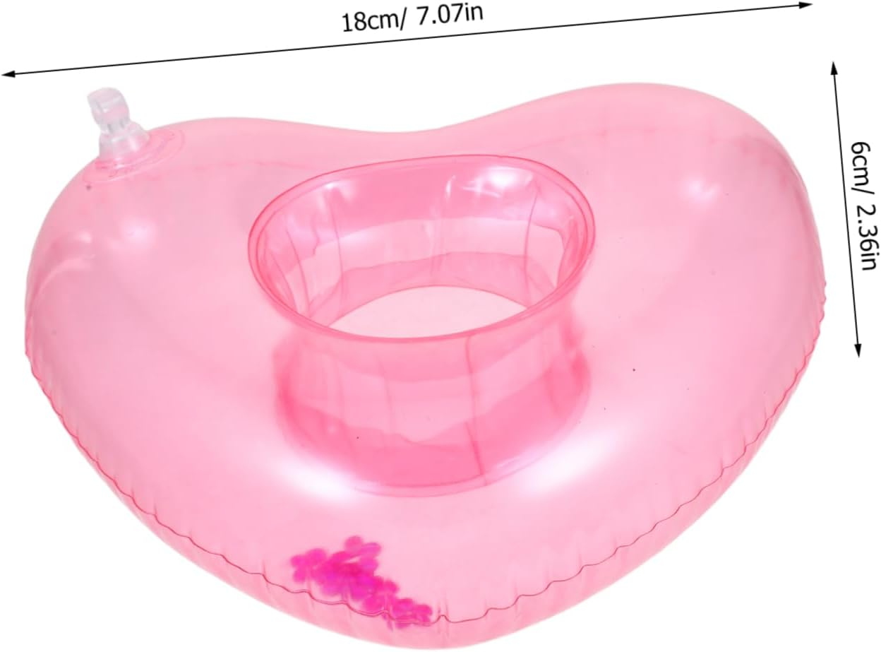 TOYANDONA Inflatable Coasters Cup Carriers for Drinks Inflatable Cup Holder Pool Toy Cup Holder Table Coasters for Drinks Coasters Swimming Drink Holder Fire Engine Keyring Pool Holder