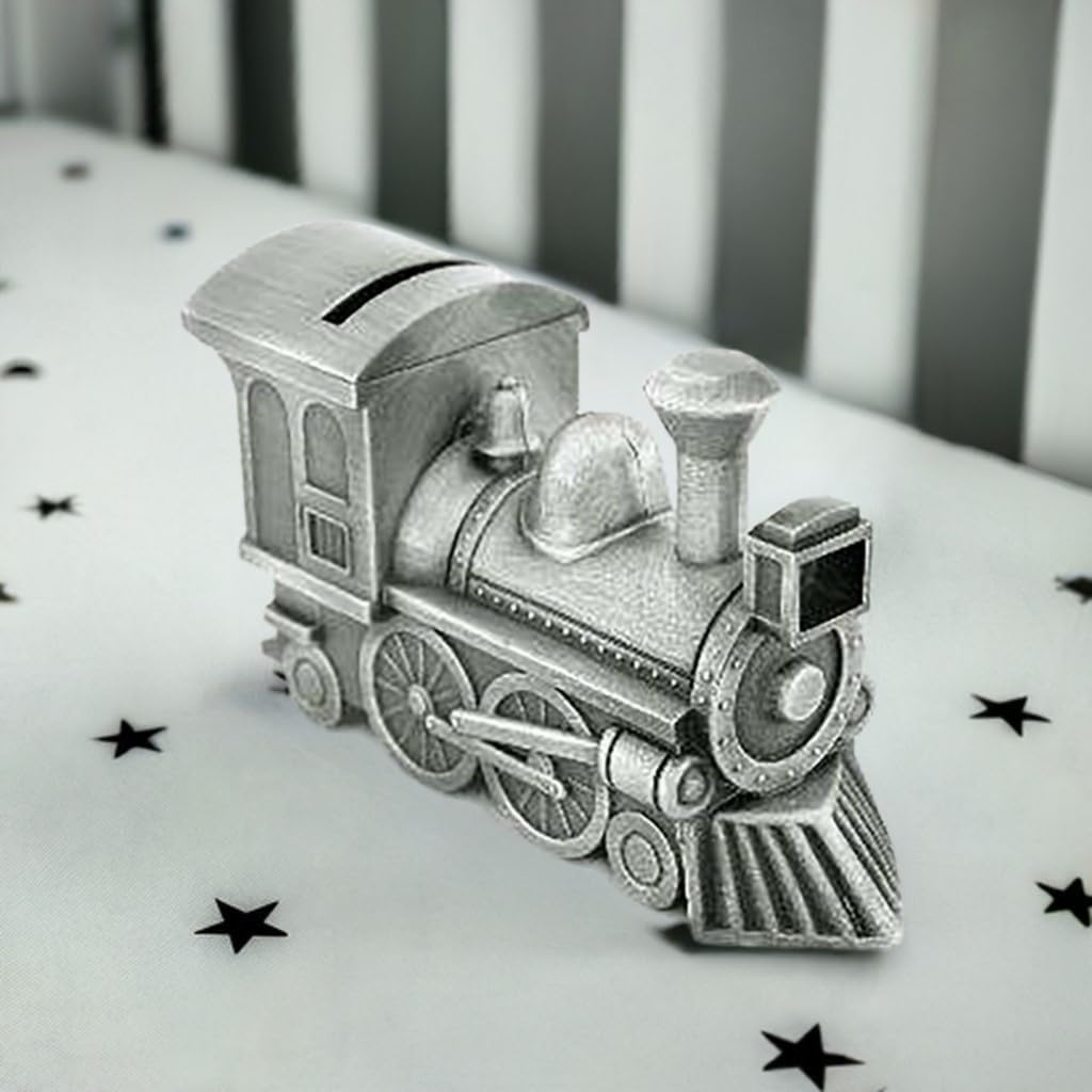 Baby Money Box Pewter Silver Gift Christening Newborn Shower Keepsake Gift image number 2