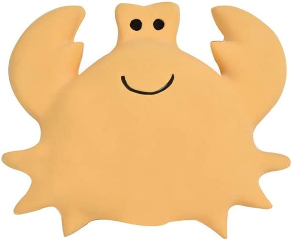 Natural Rubber Rattle & Bath Toy - Crab