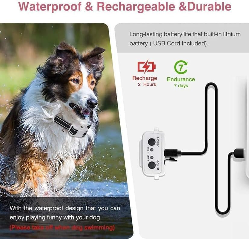 Citronella Bark Collar, Auto Citronella Dog Bark Collar Spray anti Dog Bark Collars with 2 Adjustable Spray Level, Citronella Dog Barking Training Collar No Shock Safty for Dogs image number 3