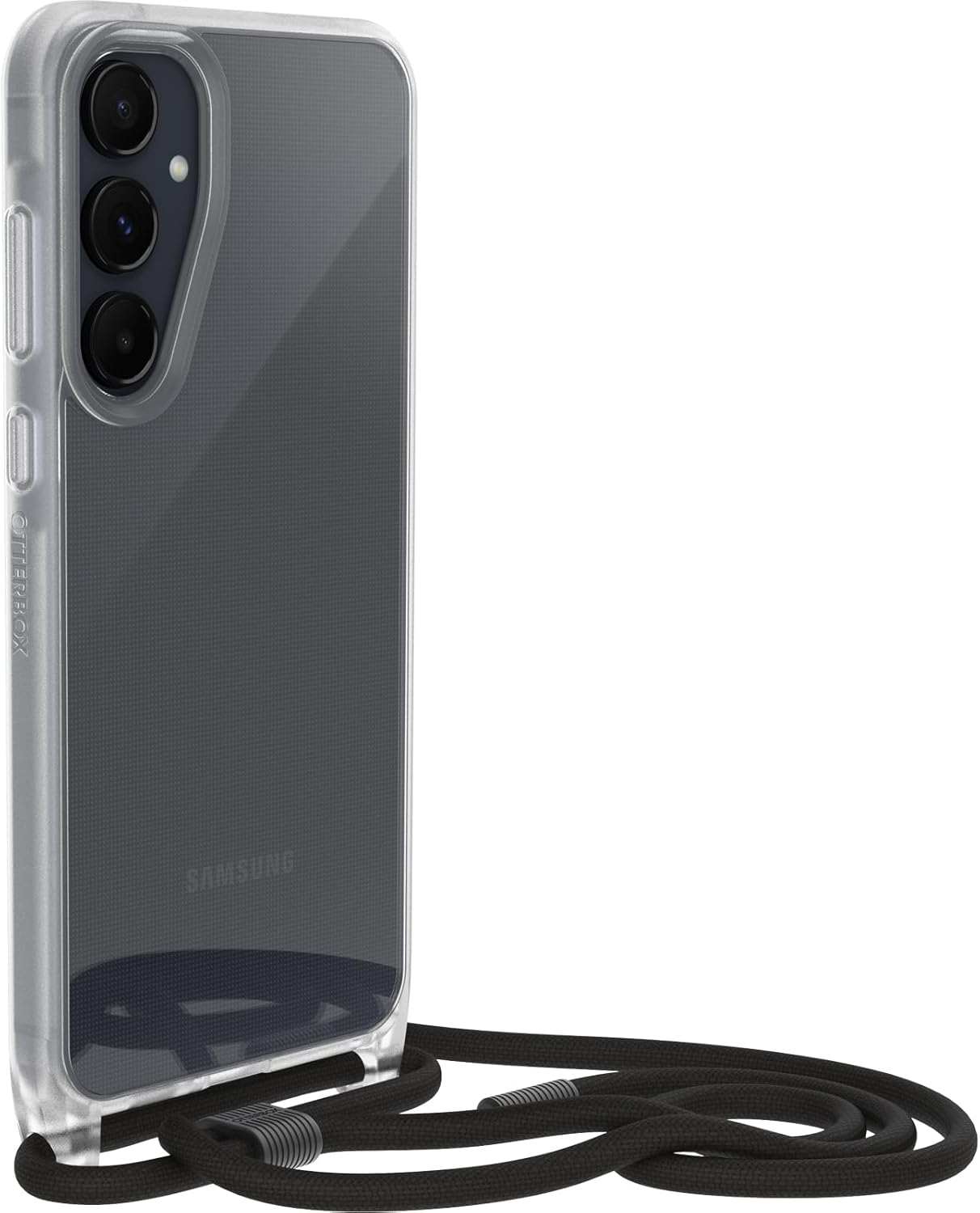 Otterbox React Necklace Case for Samsung Galaxy A55 5G, Ultra-Slim, Protective Case with Adjustable and Detachable Necklace Strap, Tested to Military Standard, Clear - Clear image number 4