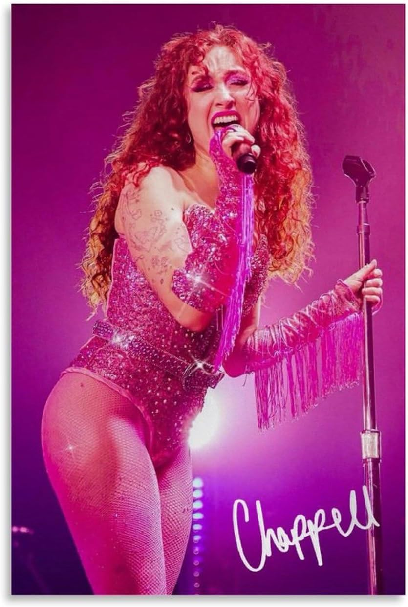 Singer Chappell Roan Poster Poster Canvas Painting Wall Art Picture Home Decor Print for Bedroom Living Room Dorm Study Bar Office 12X18Inch(30X45Cm) image number 6