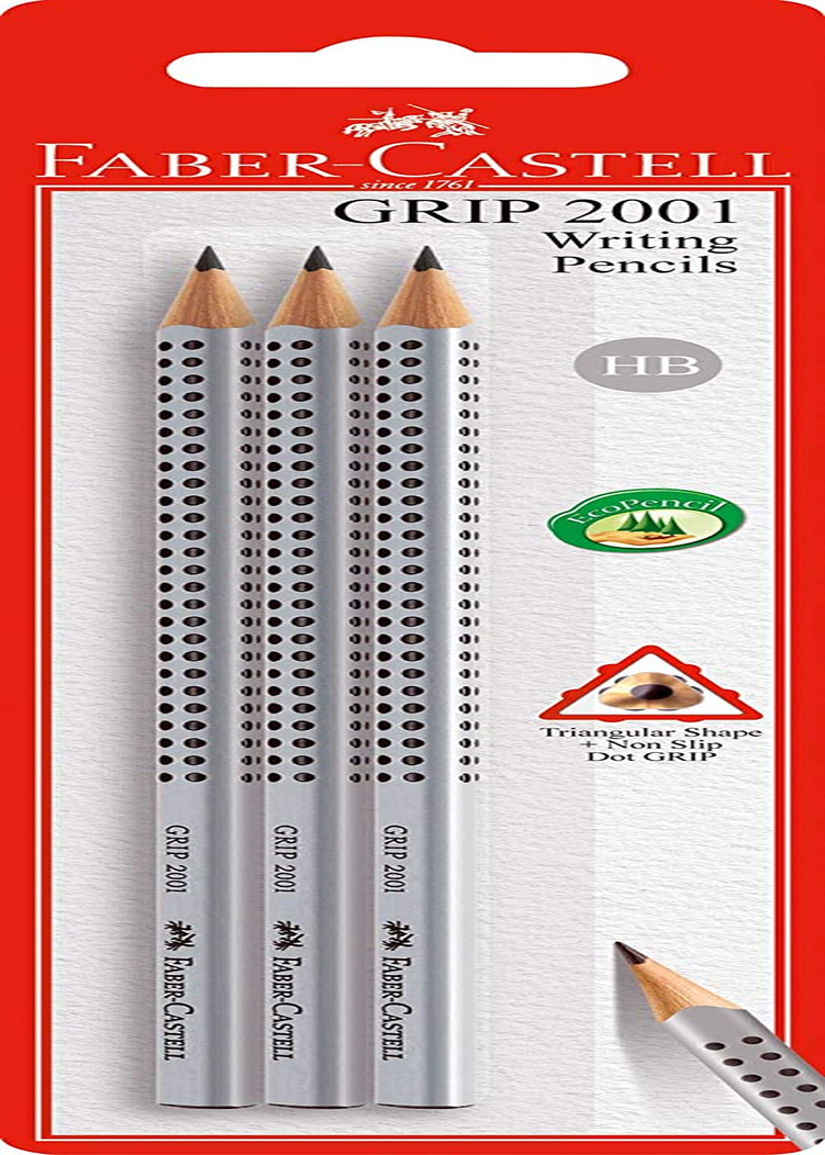 Faber-Castell Grip 2001 Triangular Graphite Pencils HB, Box of 12, (11-317000_12) image number 1