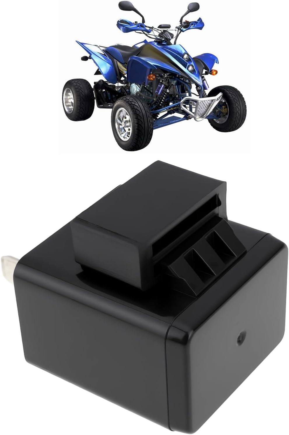 ATV 2-Pin Flasher Relay 6-12V Compatible with Shineray 250STXE 250ST-9E Spyder 200 Quad ATV image number 2