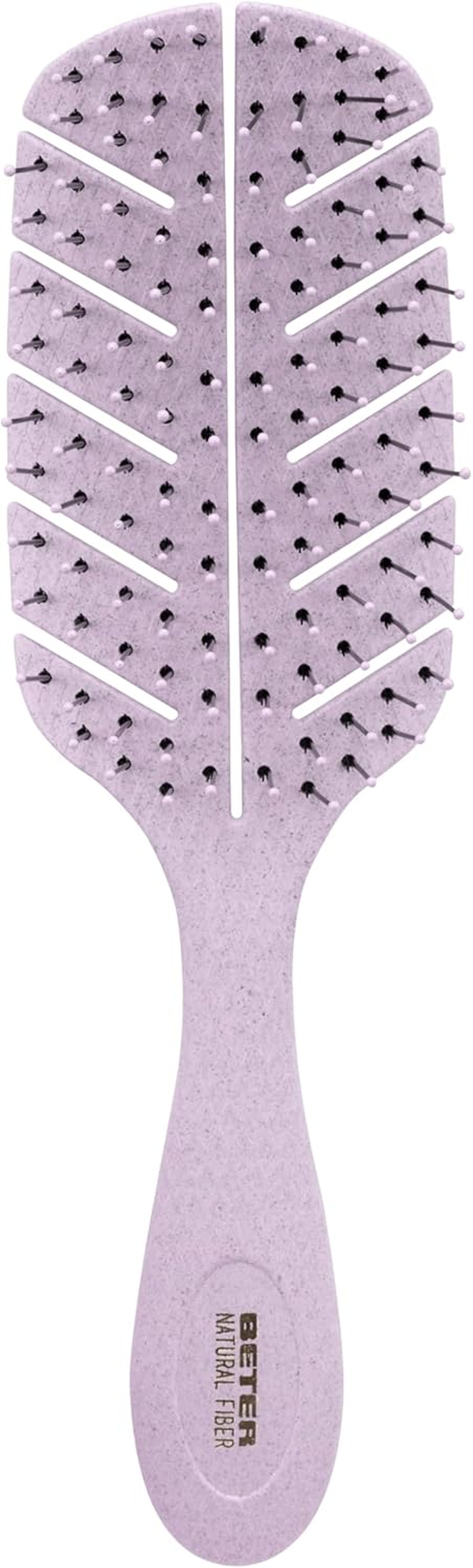 Beter - Natural Skeleton Hair Brush Made of Wheat Fibres, Pull Free Detangling Brush against Hair Breakage, Gentle and Tug-Free Combing, for All Hair Types image number 2