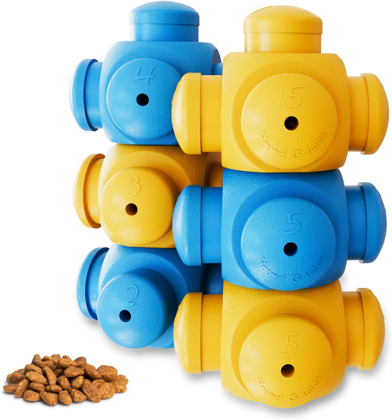 HOUNDGAMES Dog Puzzle Toys for Boredom, Chew Teething and Treat Dispensing for Smart Medium to Large Dogs - IQ Mental Enrichment Toys (6 Pack) image number 2
