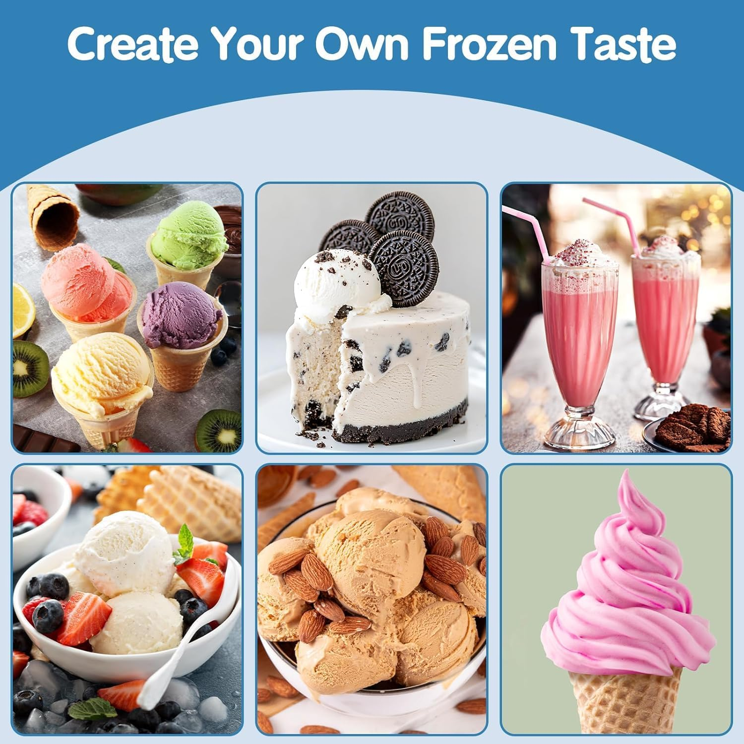 4 Pcs Ninja Creami Swirl Pints and Lids Compatible with Ninja NC700 Series, NC701, NC701C, Creami Containers for Swirl Ice Cream & Soft Serve Makers, Bpa-Free, Dishwasher Safe(Pink&Blue&Yellow&Green) image number 3