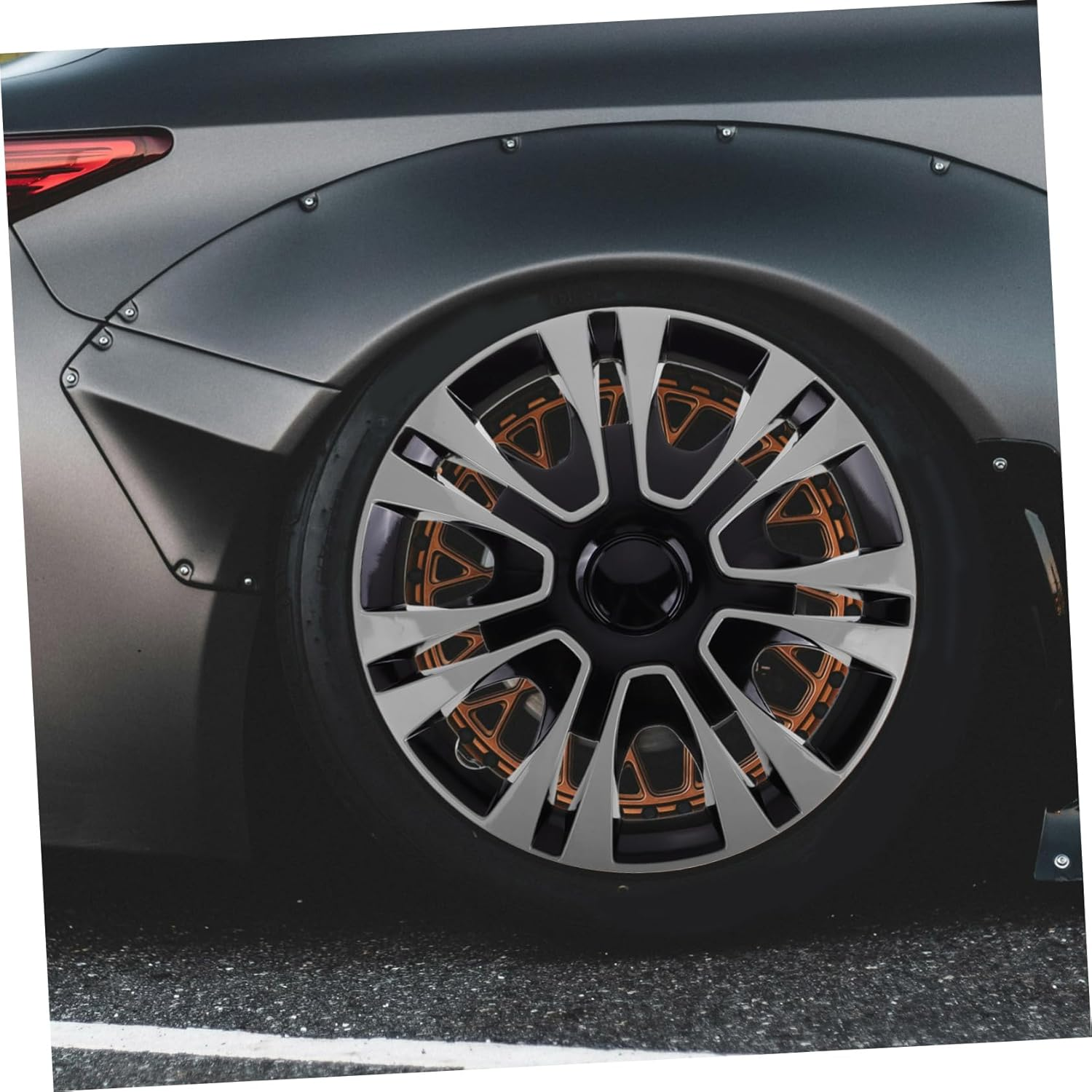 CHICAMPERA Wheel Cover Durable Protector Effortless Installation Water-Resistant Tire Decoration for Cars Design for Enhanced Vehicle Appearance image number 4