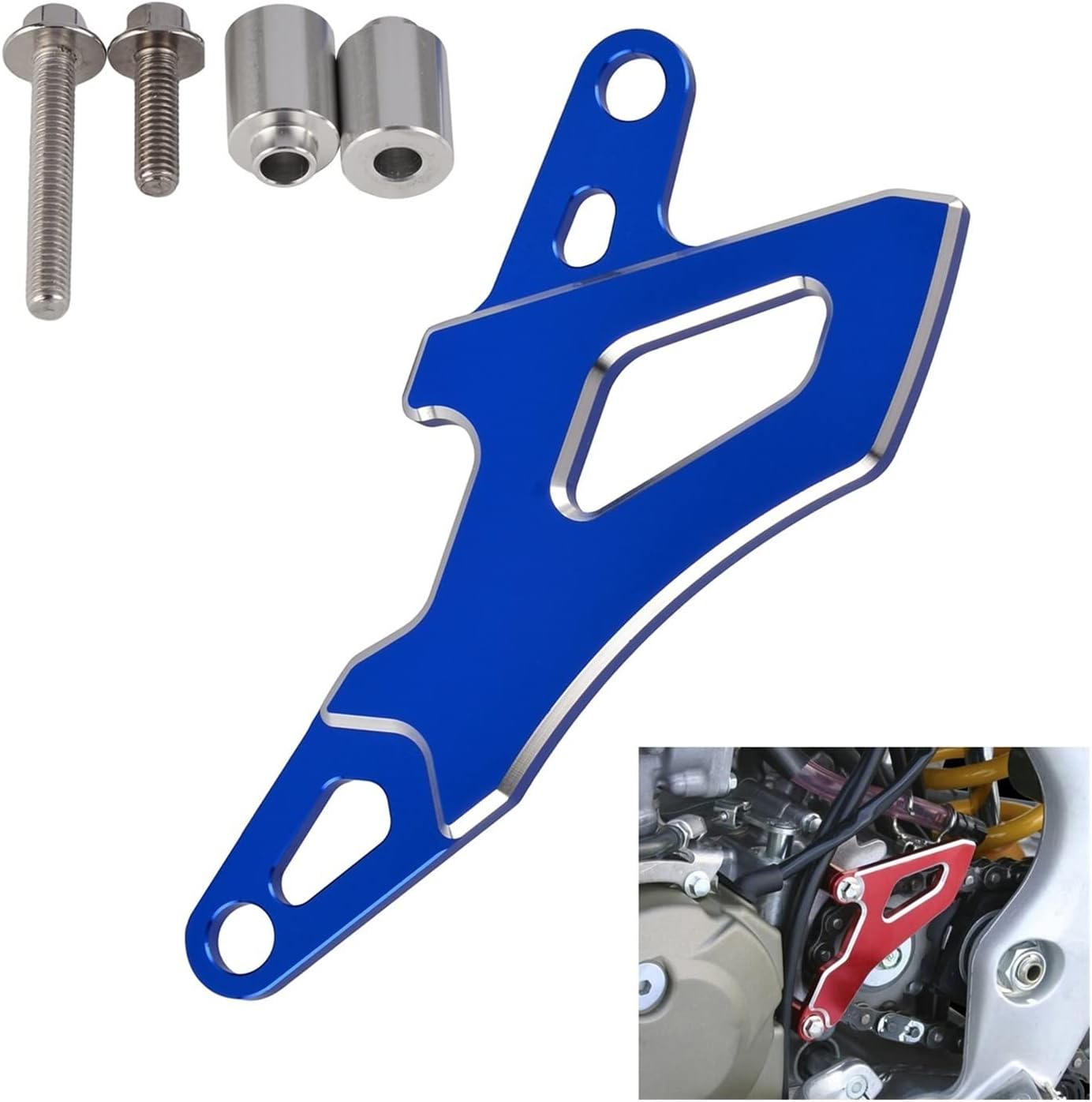 WYJDZSW Motorcycle Front Sprocket Cover Chain Guard Protector Compatible with Yamaha WR250R/X WR250R WR250X WR 250R 250X 2007-2020 2019 Accessories image number 1