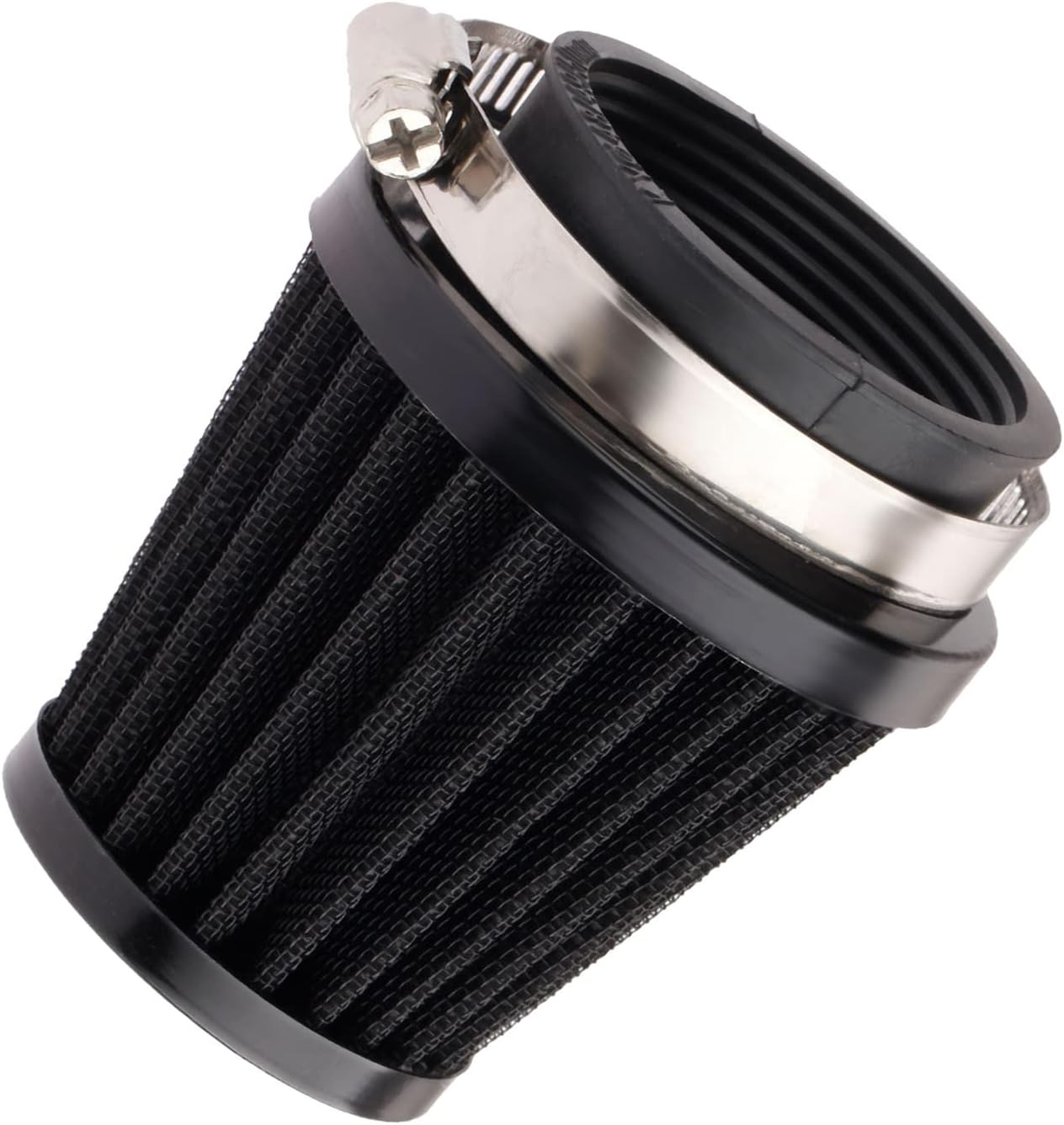 Mtsooning Universal Motorcycle Air Filter, 50Mm Motorcycle Cone Intake Breather Cleaner Replacement for ATV Kart Dirt Pit Bike Motorcycle, Scooter, Minibike image number 1