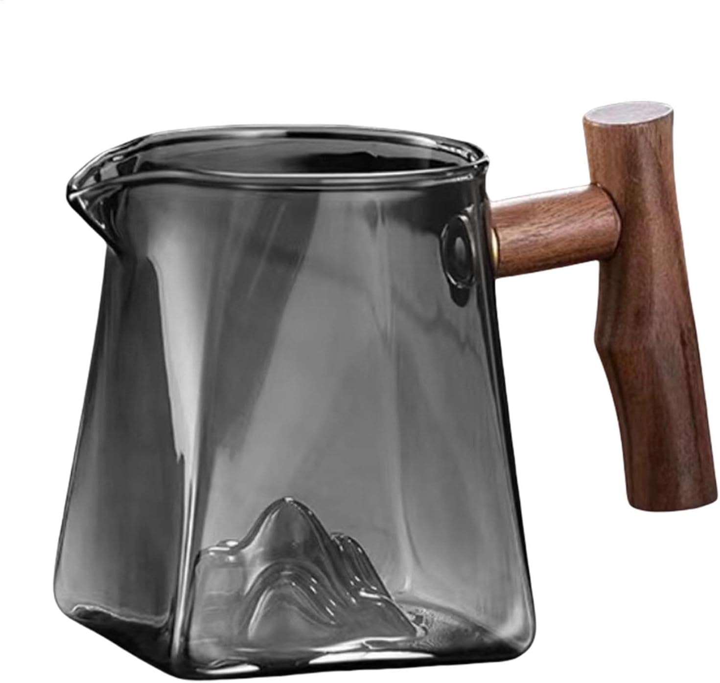 Fmtwphn Glass Tea Pot | Espresso Container with Handle - 330Ml Pour over Coffee Beaker, Heat-Insulating Coffee Maker Replacement for Home, Travel, Camping Use image number 2